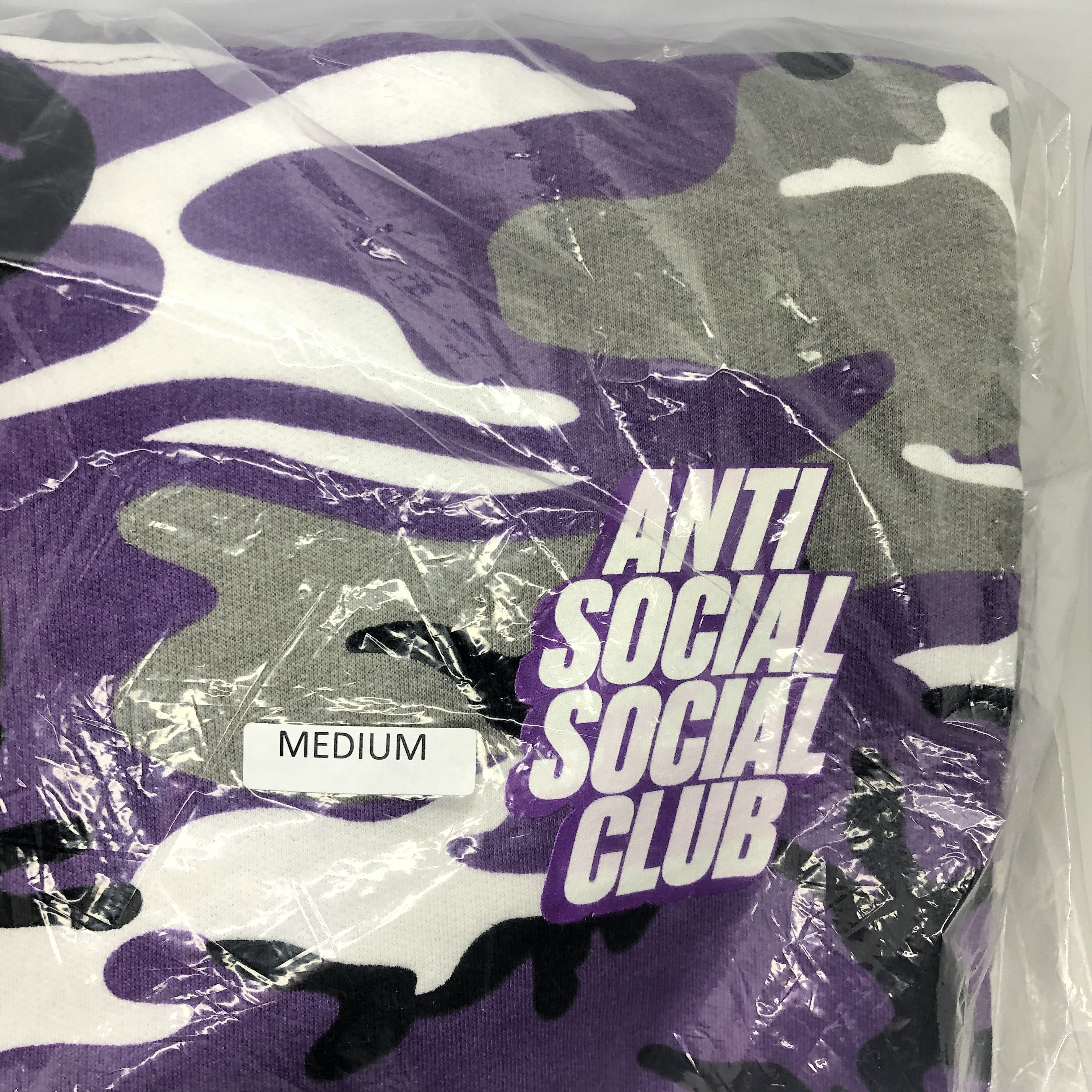 Anti Social Social Club DS White Blocked ASSC Options Purple Camo Hoodie BAPE MagOC Size US M / EU 48-50 / 2 - 2 Thumbnail