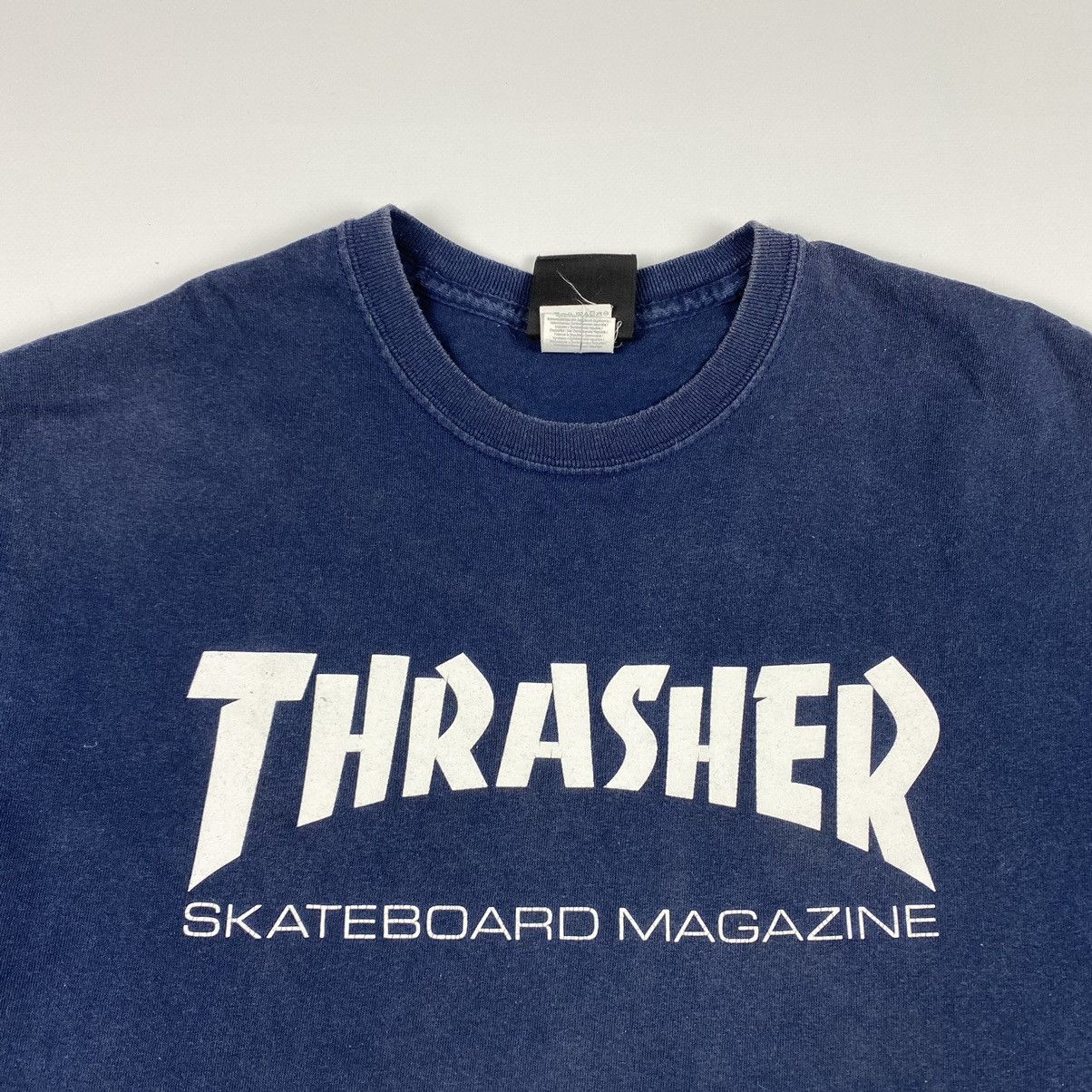 Hook-Ups × Thrasher × Vintage Vintage Trasher T Shirt Logo Print Skate Gang Streetwear Size US M / EU 48-50 / 2 - 2 Thumbnail