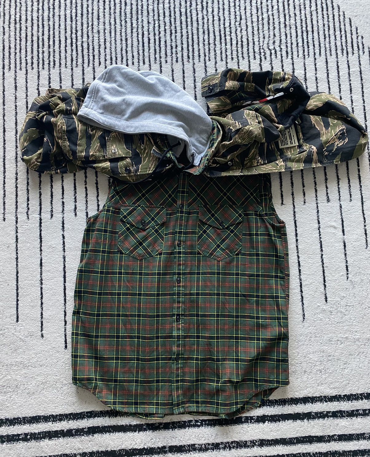 Diesel Diesel Patterned and Layered Shirt Jacket Size US XL / EU 56 / 4 - 3 Thumbnail