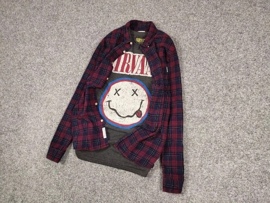 Flannel Vintage Flannel Shirt Checkered Travis Scott Style Size US M / EU 48-50 / 2 - 2 Thumbnail