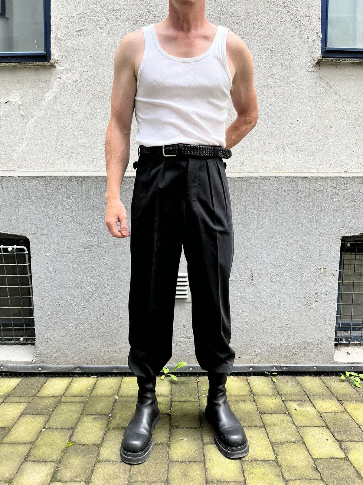 Yohji Yamamoto Gaucho Style Gabardine Trousers Size US 32 / EU 48 - 2 Thumbnail