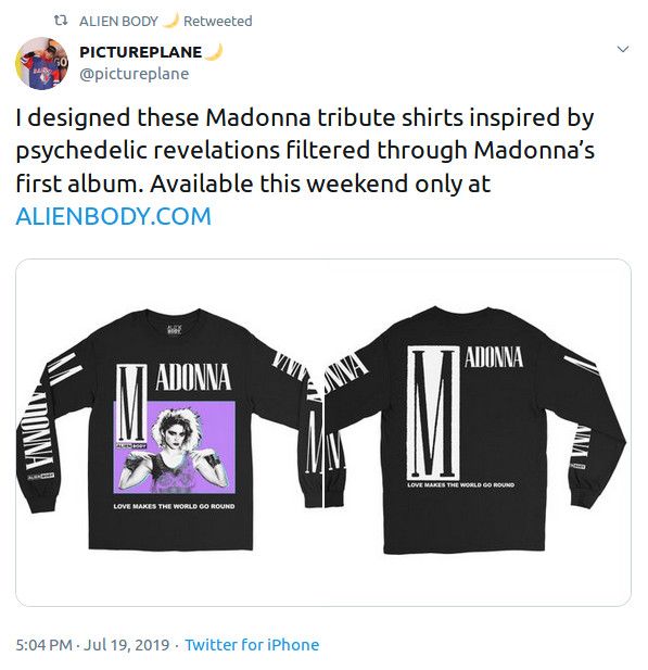 Alien Body ALIEN BODY 'Madonna Tribute' Long Sleeve Size US L / EU 52-54 / 3 - 3 Thumbnail