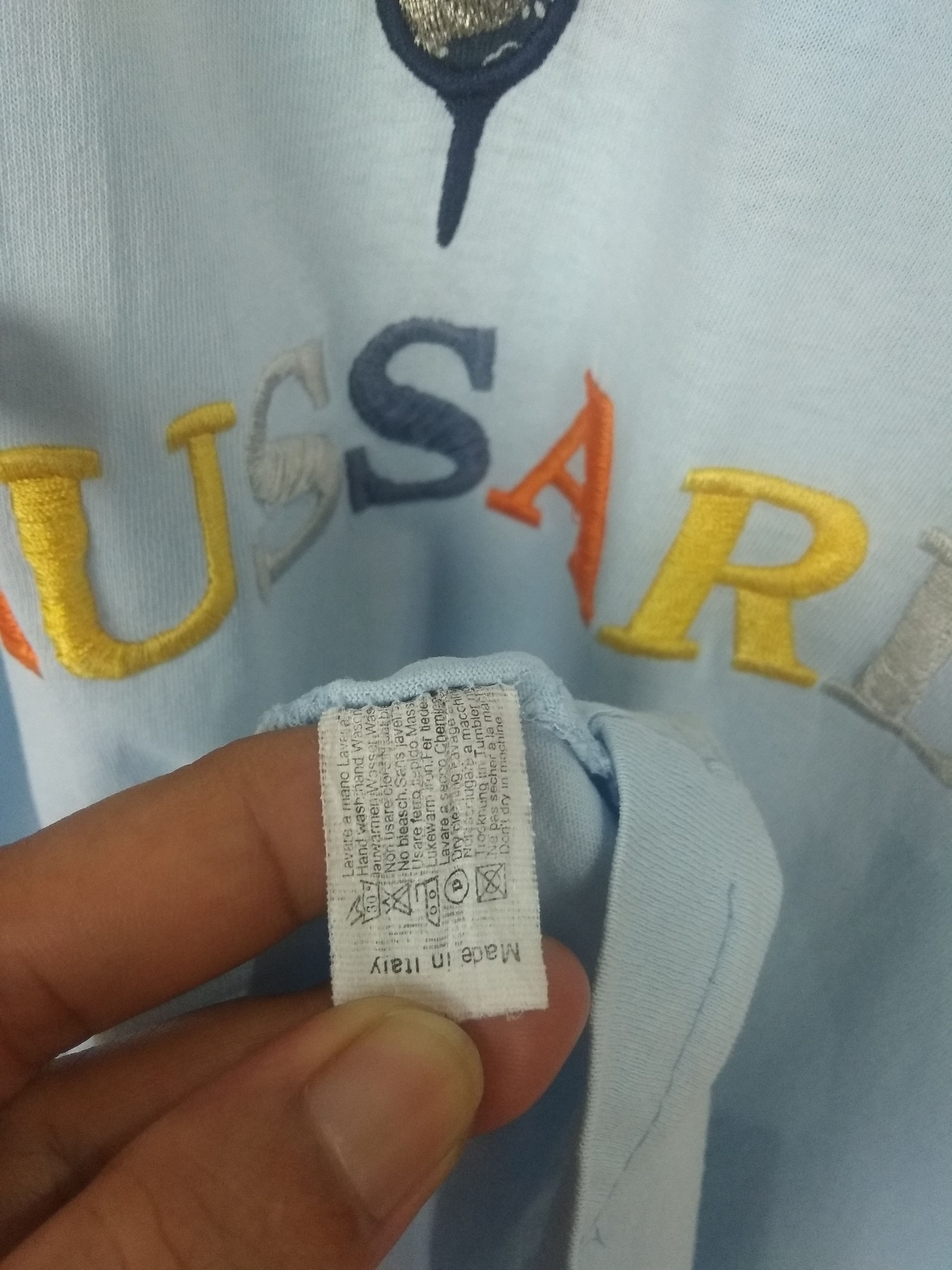 Designer × Trussardi × Vintage Vintage Trusardi big logo multicolour tshirt made in italy Size US L / EU 52-54 / 3 - 5 Thumbnail