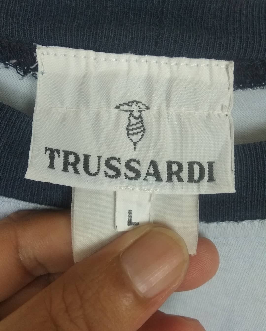 Designer × Trussardi × Vintage Vintage Trusardi big logo multicolour tshirt made in italy Size US L / EU 52-54 / 3 - 3 Thumbnail