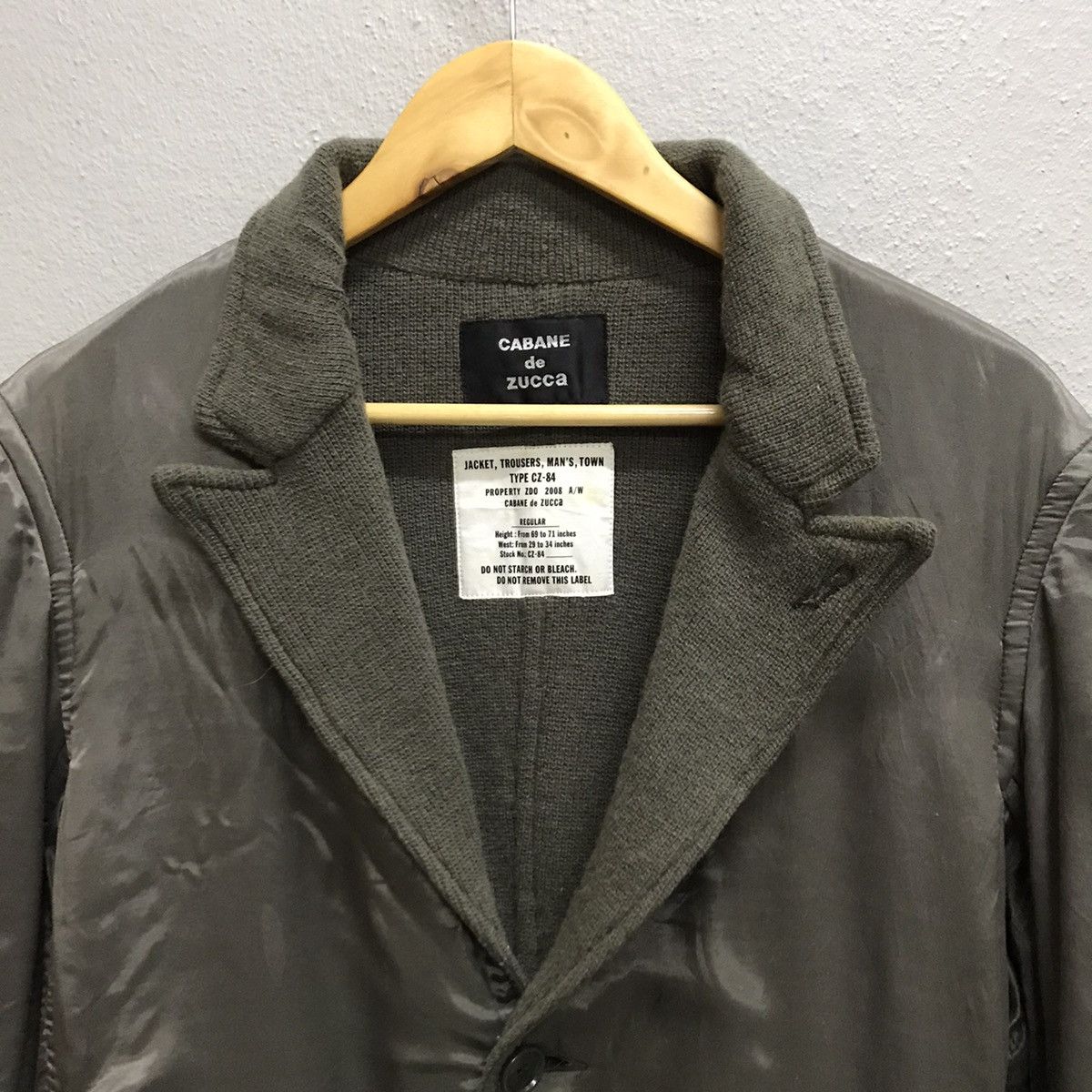 Vintage Cabane De Zucca Jacket Trousers Military Coat