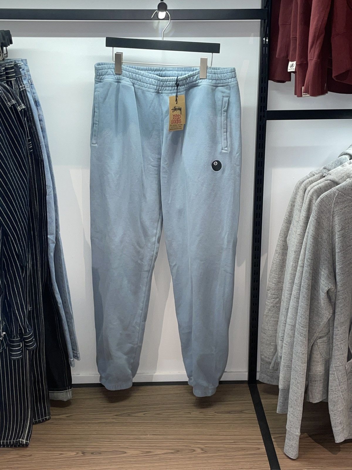 Stussy Stüssy 8 Ball Sweat Pants Light Blue Size US 36 / EU 52 - 1 Thumbnail