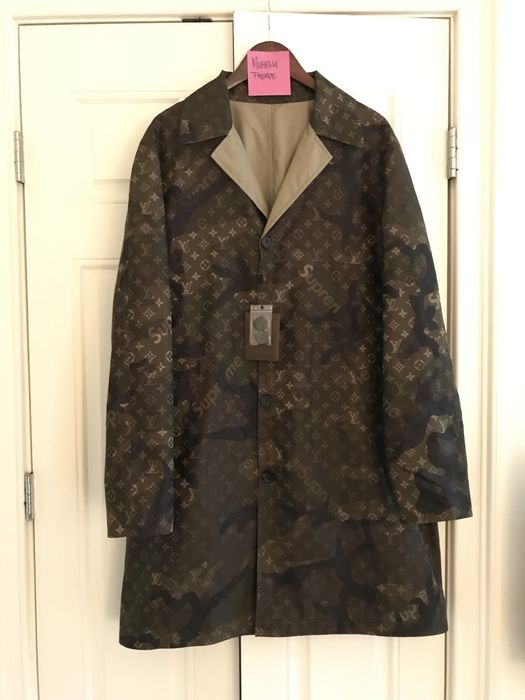 Supreme x Louis Vuitton reversible trench coat