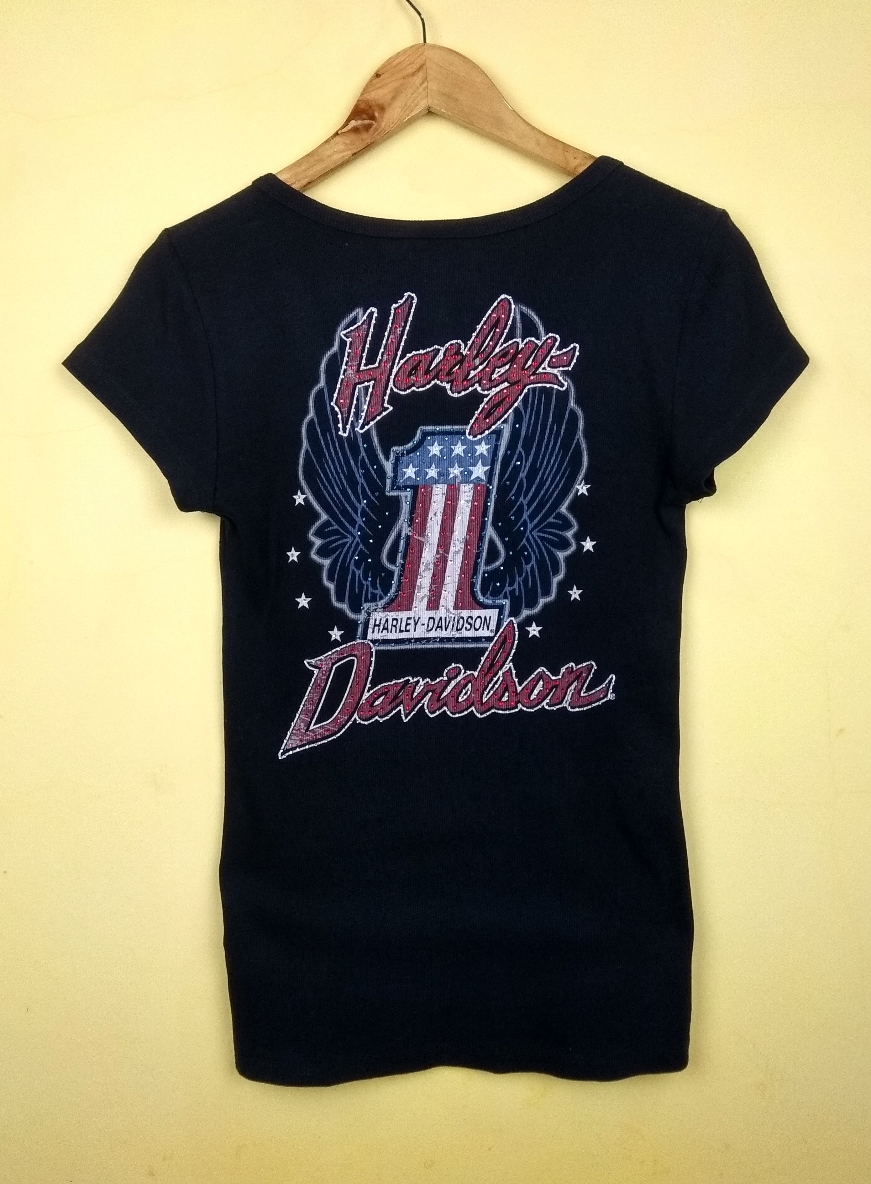 Harley Davidson × Vintage Vintage Harley Davidson big logo Tshirt made in usa Size M / US 6-8 / IT 42-44 - 1 Thumbnail