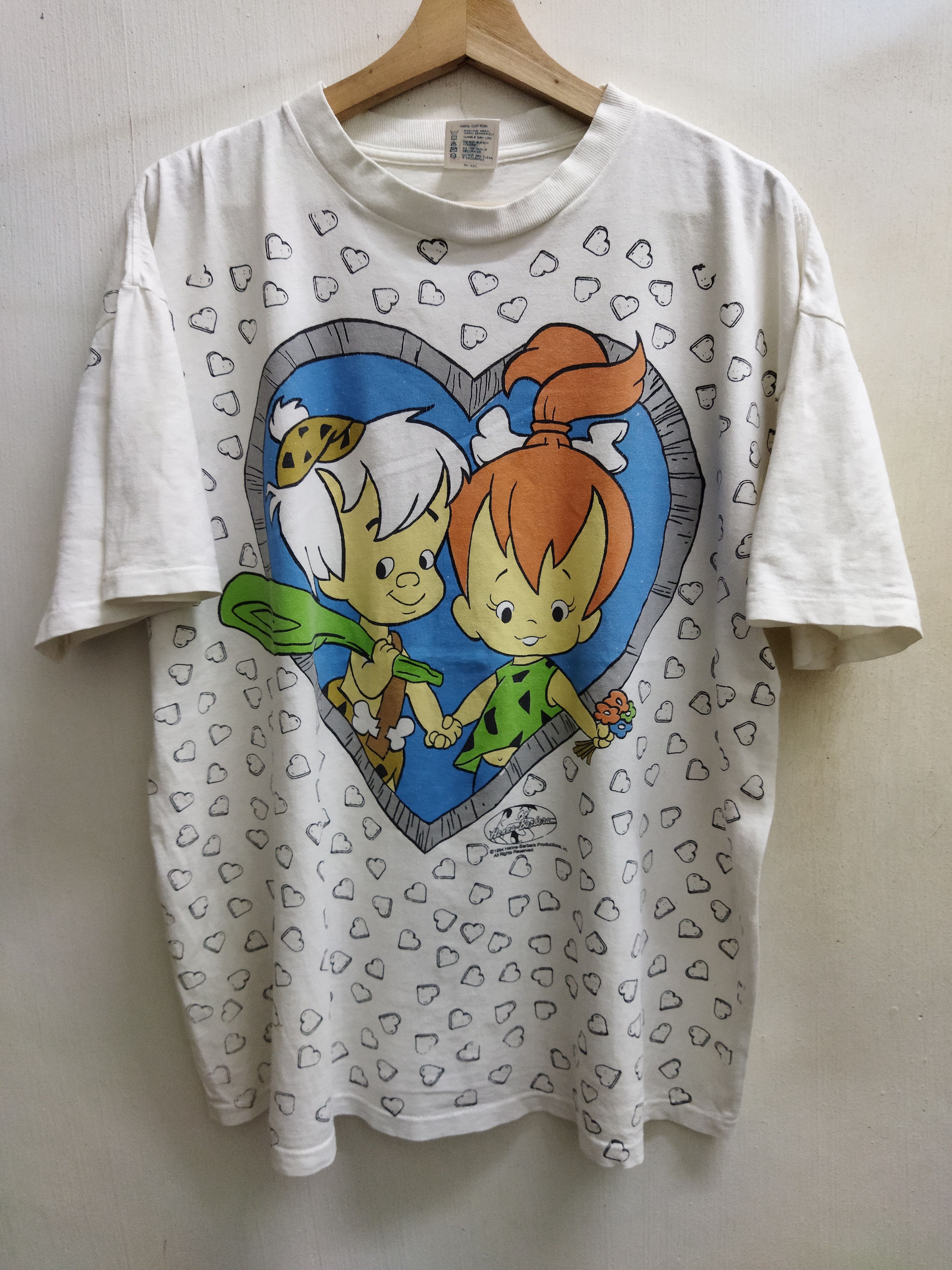 Vintage 1994 Flintstones Bam Bam n Pebbles Tee