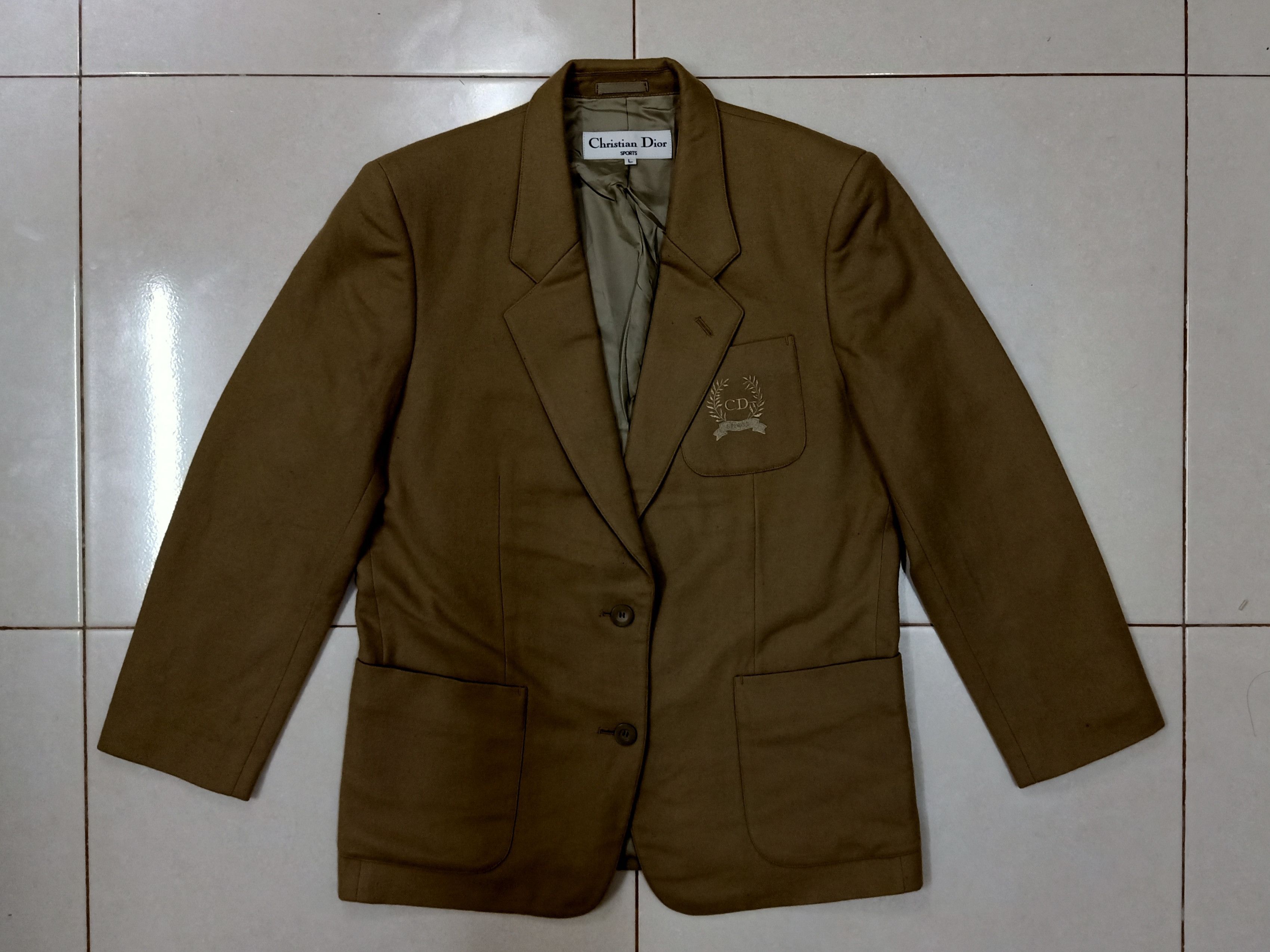 Christian Dior Monsieur CHRISTIAN DIOR SPORTS Cashmere Embroidered Logo Blazer Size L / US 10 / IT 46 - 4 Thumbnail