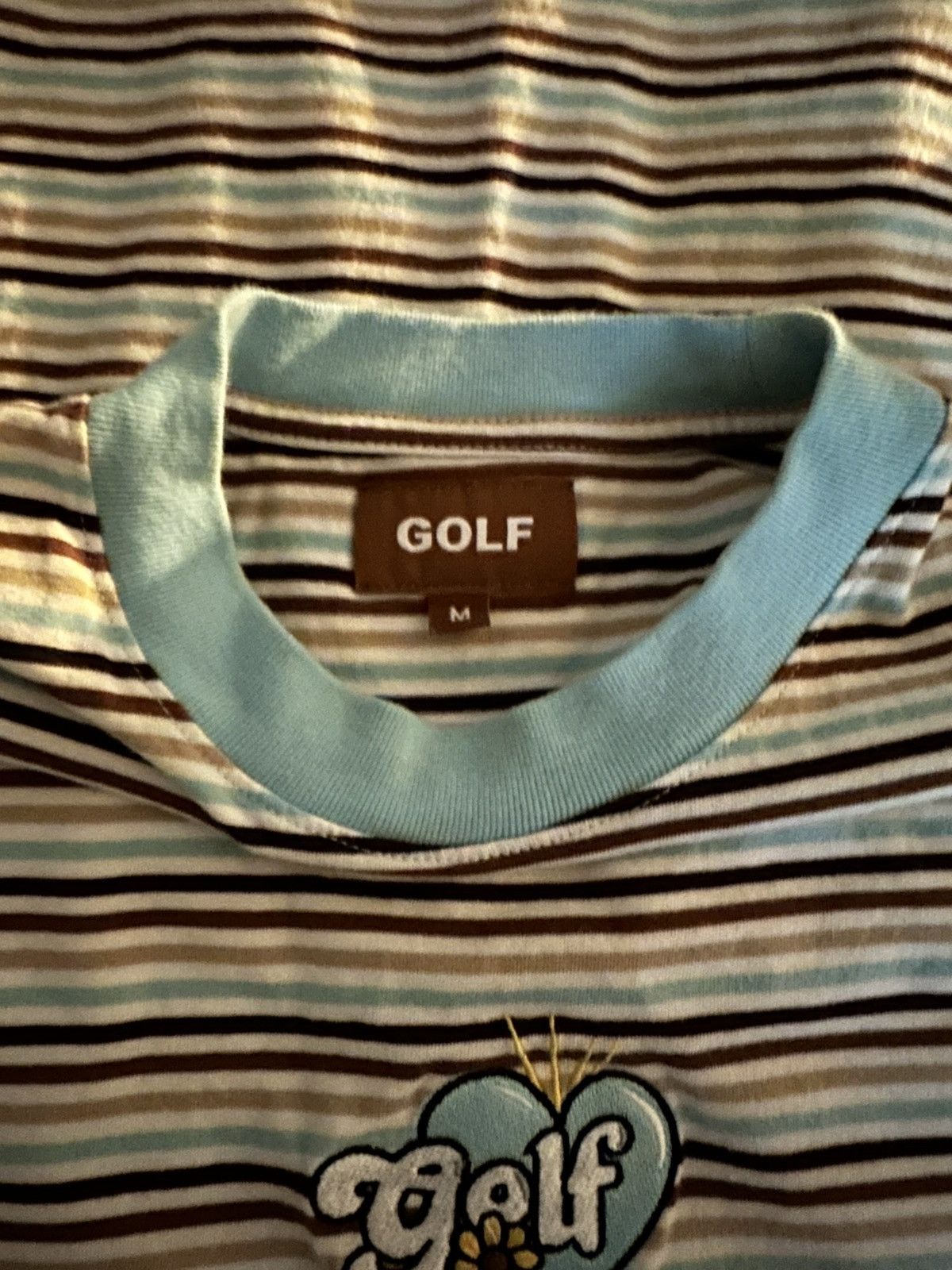 Golf Wang × Golf le Fleur × Tyler The Creator Golf wang flower logo striped shirt Size M / US 6-8 / IT 42-44 - 3 Thumbnail