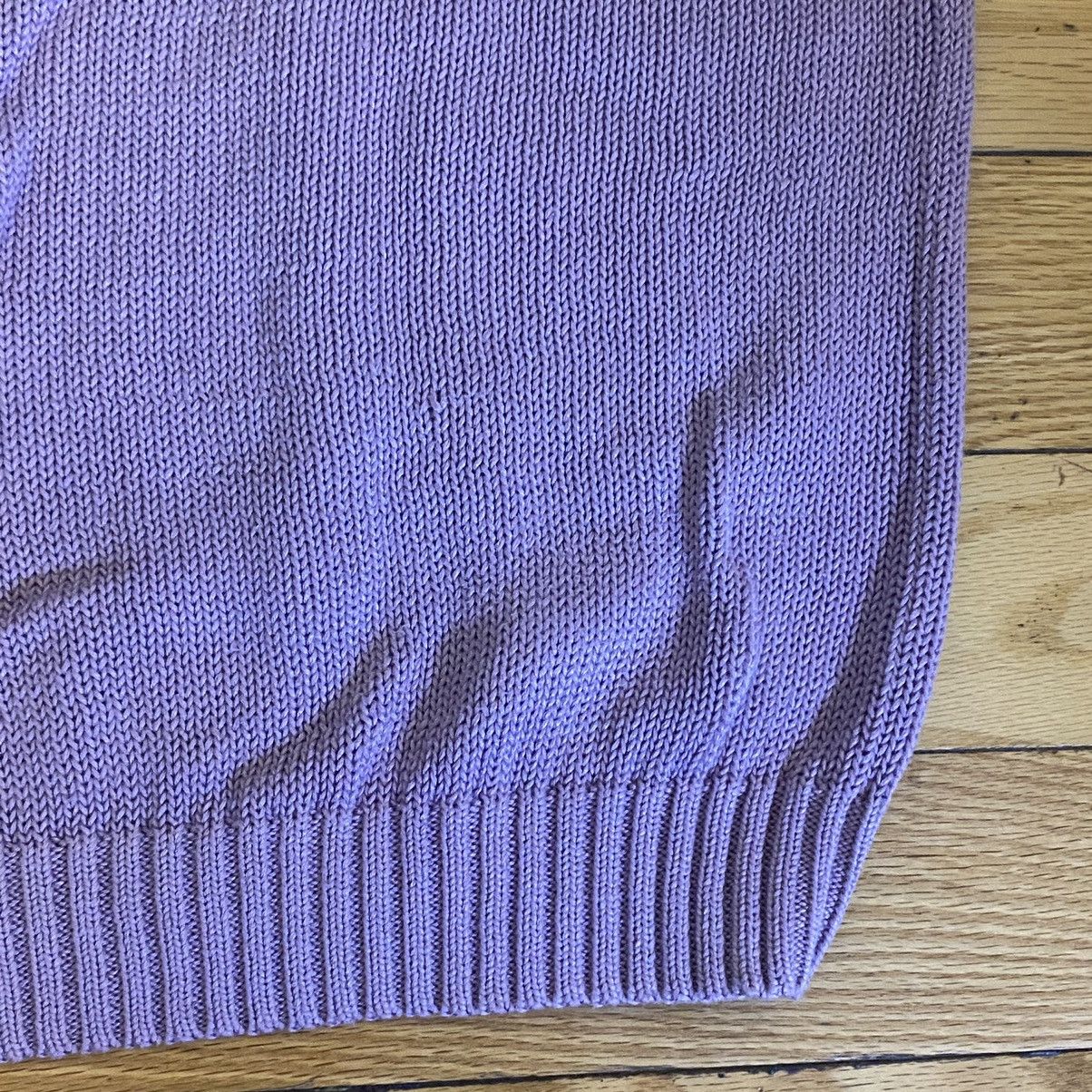 Supreme Used Supreme Back Logo Sweater Lilac Large | Grailed