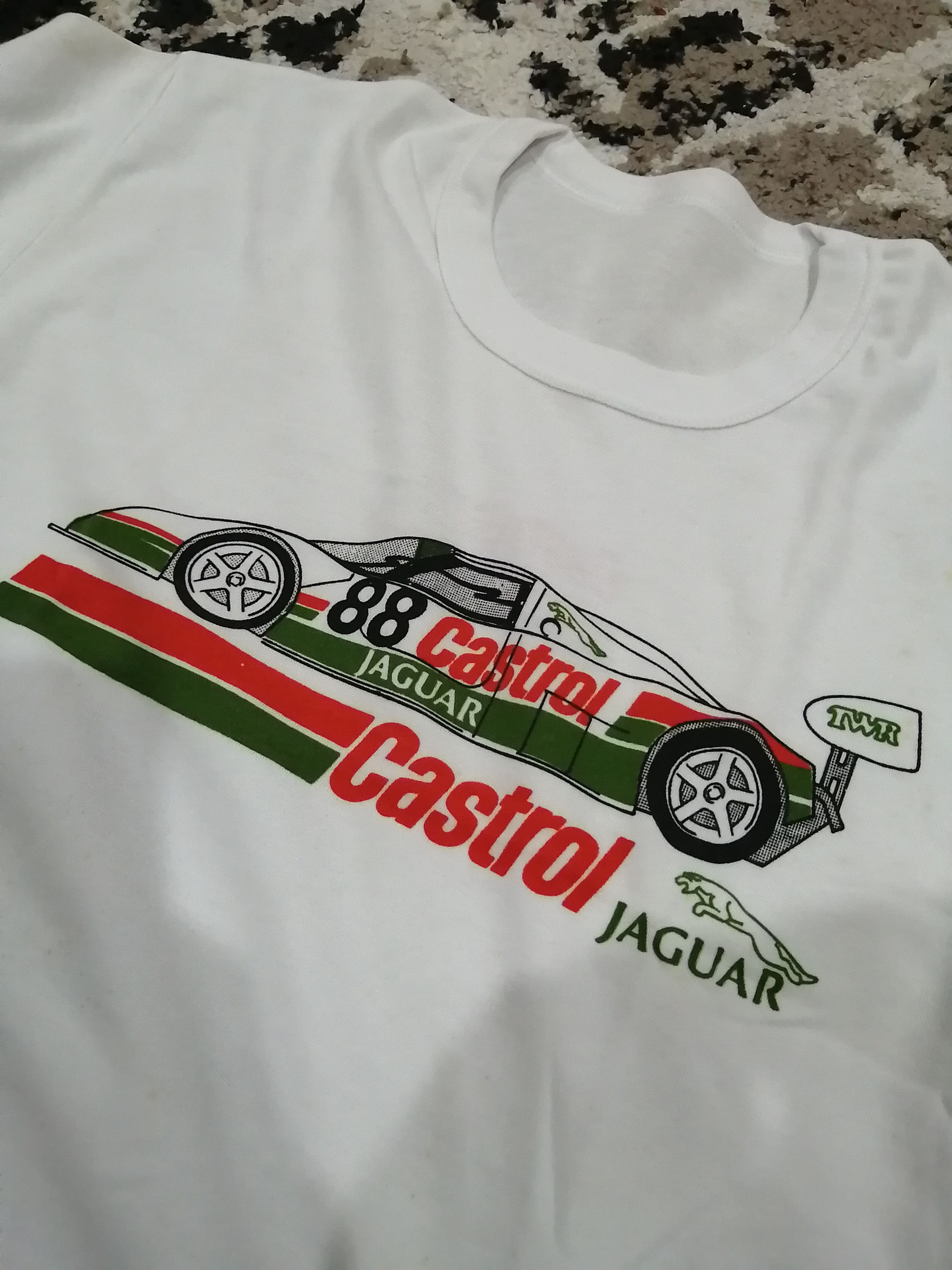 Japanese Brand Vintage X Castrol X Jaguar X Twr Ringer Tees Size US M / EU 48-50 / 2 - 6 Thumbnail