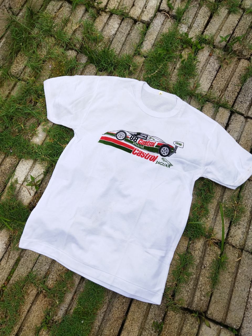 Japanese Brand Vintage X Castrol X Jaguar X Twr Ringer Tees Size US M / EU 48-50 / 2 - 2 Thumbnail