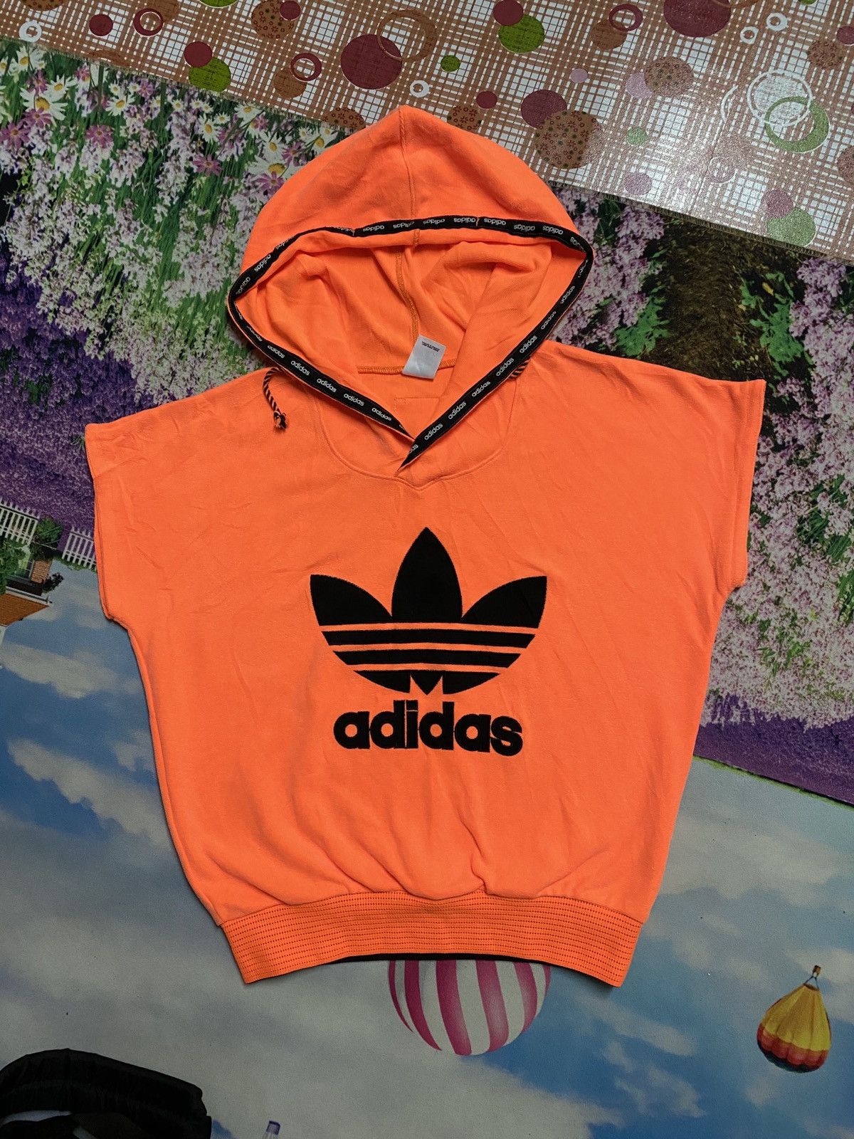 Adidas × Descente Vintage Sleeveless Hoodie Big Logo By Adidas Size XL / US 12-14 / IT 48-50 - 1 Thumbnail