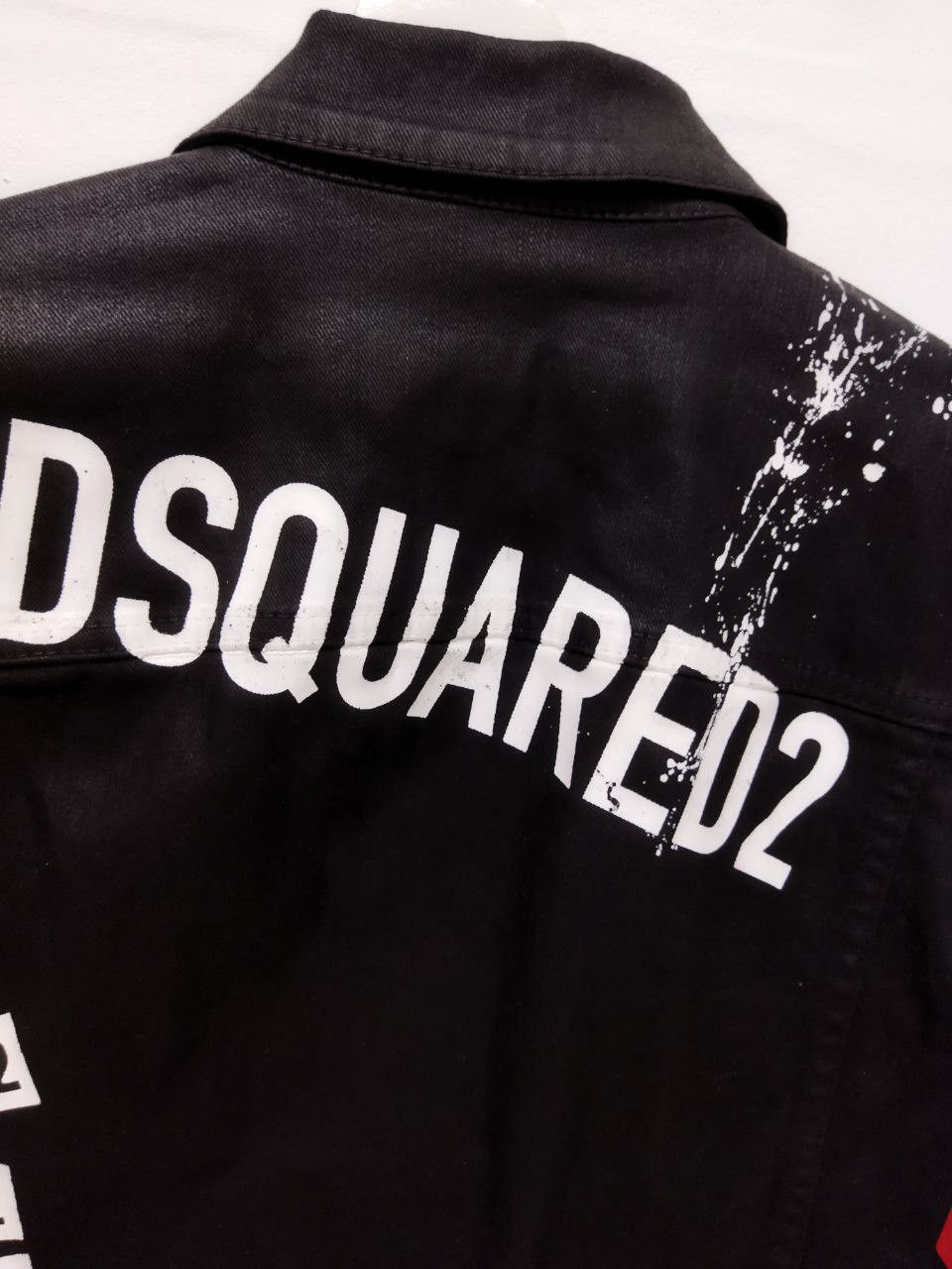 Dsquared2 DSQUARED2 Icon Print Waxed Cotton Denim Jacket Size US M / EU 48-50 / 2 - 6 Thumbnail