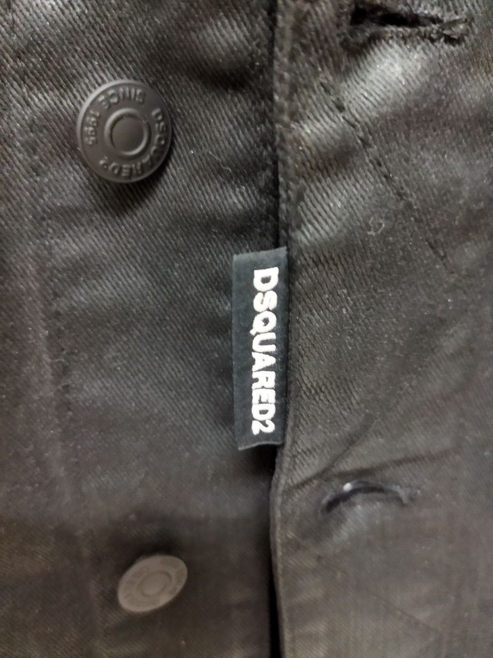 Dsquared2 DSQUARED2 Icon Print Waxed Cotton Denim Jacket Size US M / EU 48-50 / 2 - 11 Thumbnail