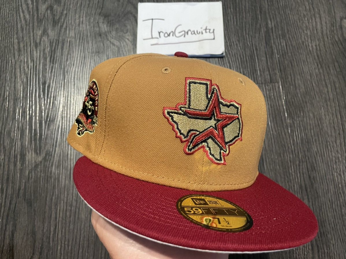 MLB 7 1/2 Sneakertown Houston Astros 40th Anniversary Fitted Tan Size ONE SIZE - 1 Thumbnail