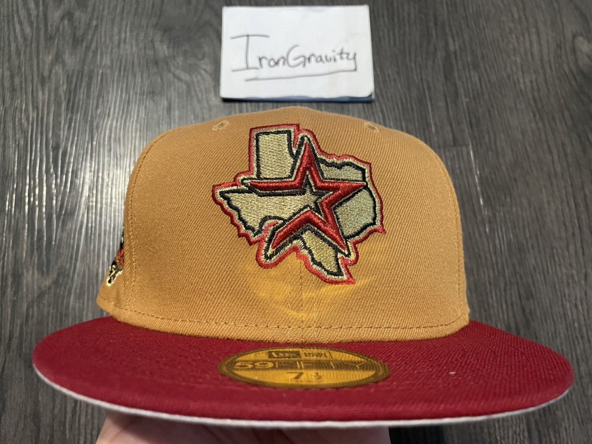 MLB 7 1/2 Sneakertown Houston Astros 40th Anniversary Fitted Tan Size ONE SIZE - 2 Thumbnail