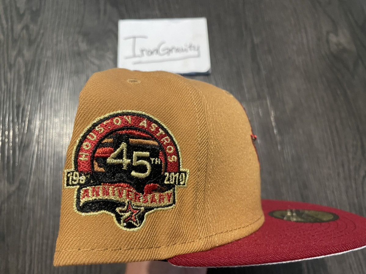 MLB 7 1/2 Sneakertown Houston Astros 40th Anniversary Fitted Tan Size ONE SIZE - 3 Thumbnail