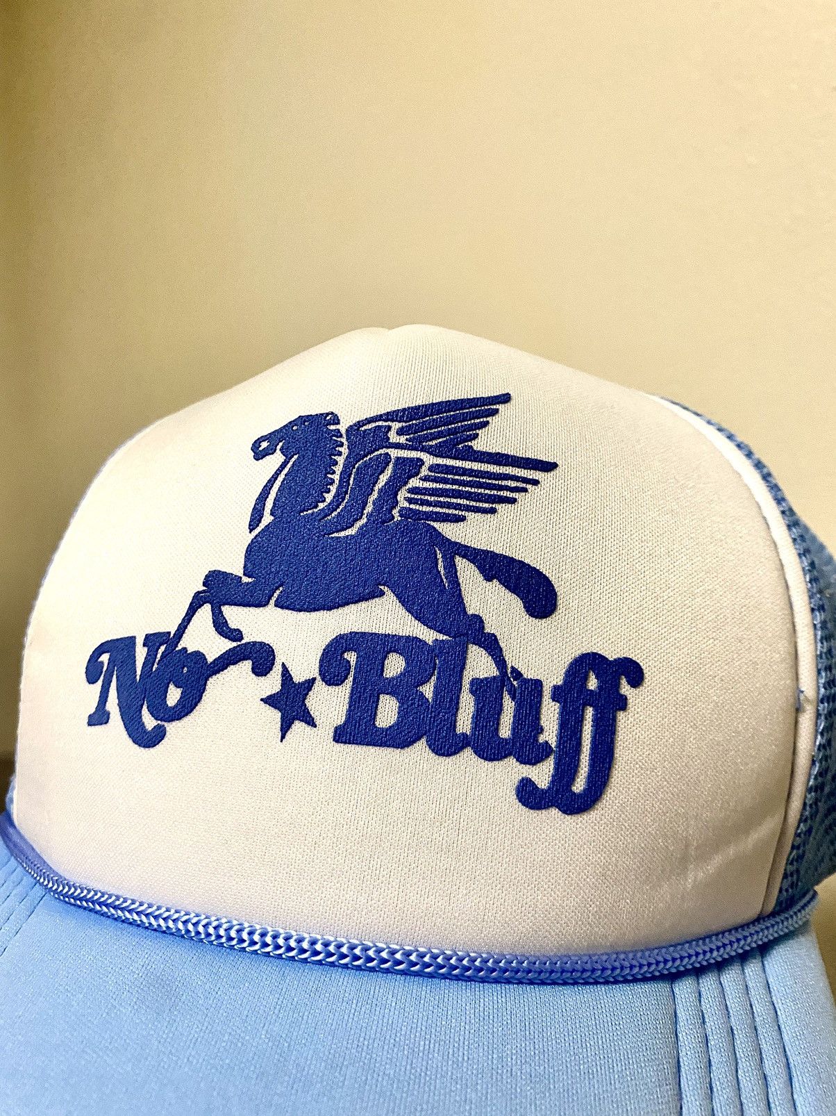Grailed × Vintage No Bluff New Drop Blue Trucker hat Size ONE SIZE - 2 Thumbnail