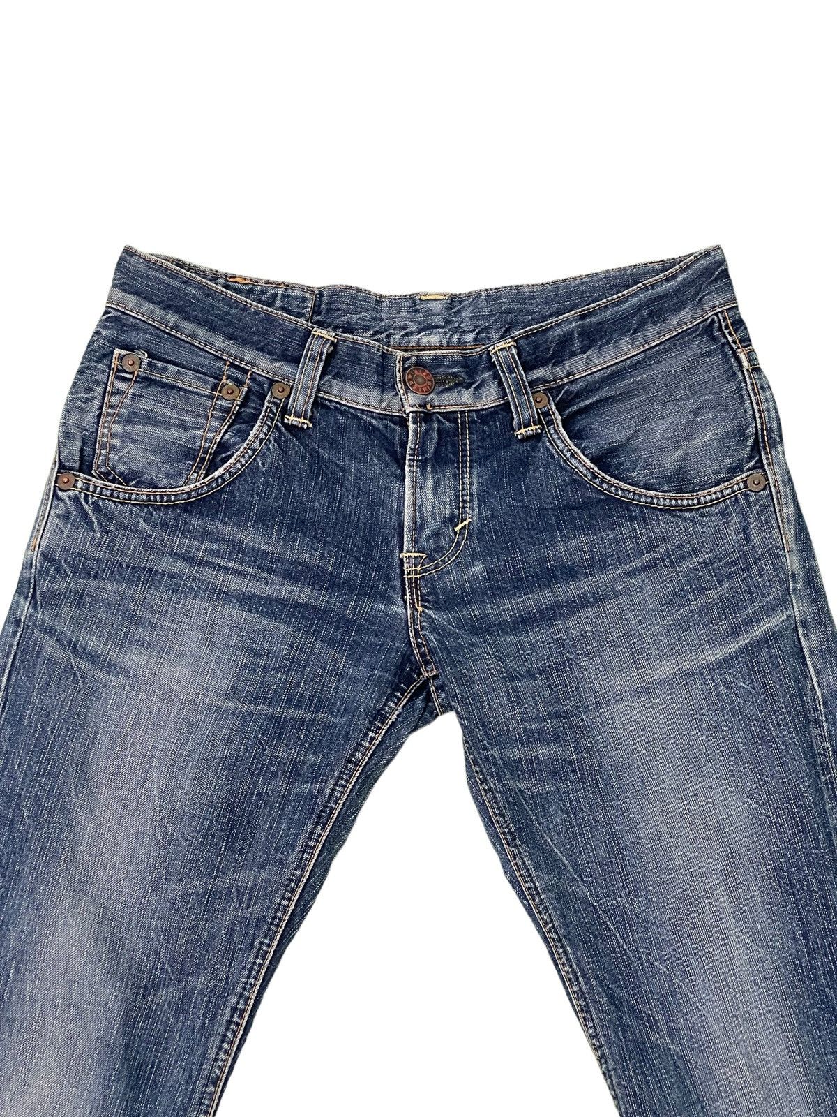 Edwin Flare Jeans Edwin Japan Low Rise Denim Boot Cut 2🟦4 Size US 31 - 8 Thumbnail