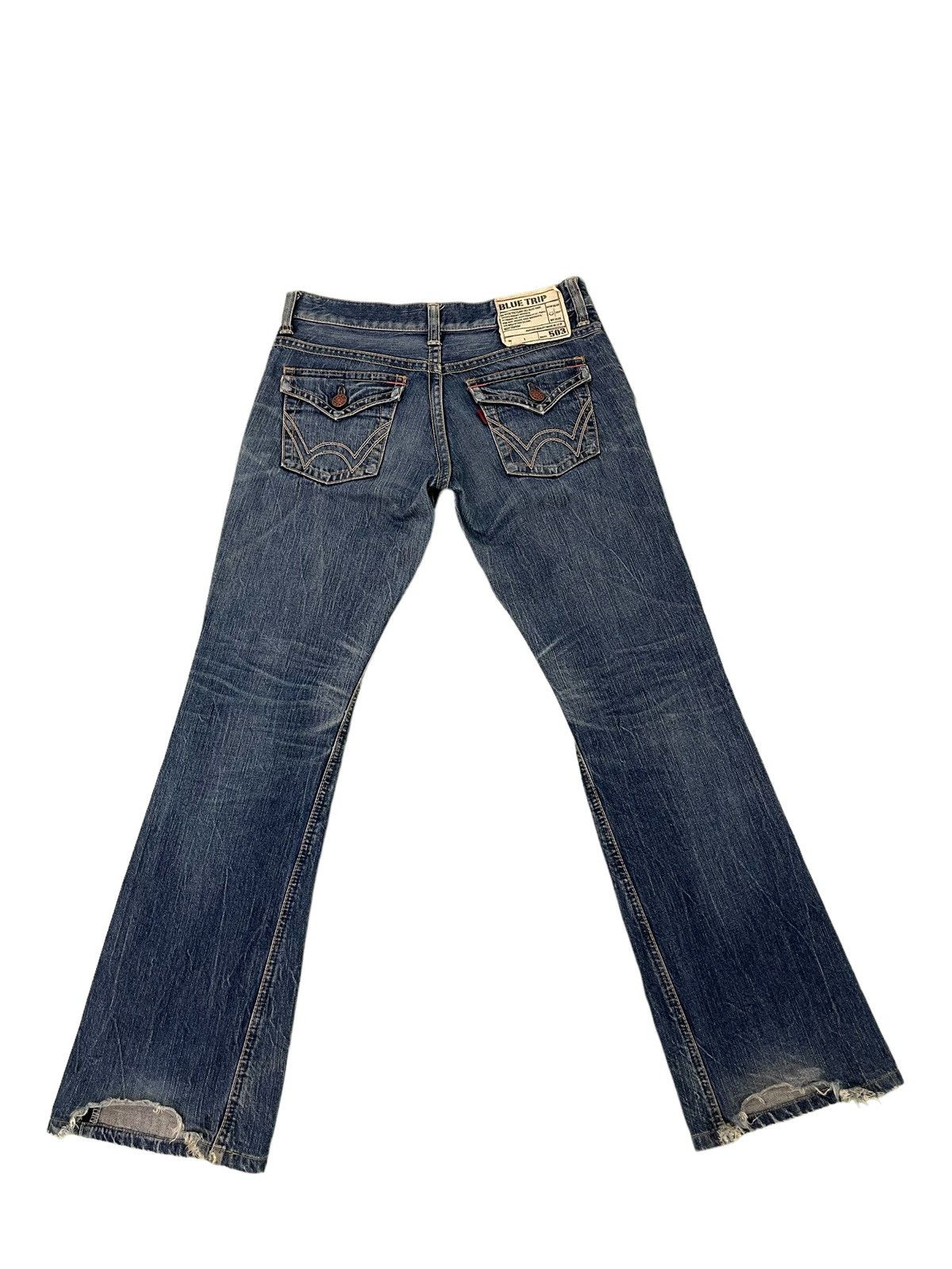 Edwin Flare Jeans Edwin Japan Low Rise Denim Boot Cut 2🟦4 Size US 31 - 9 Thumbnail