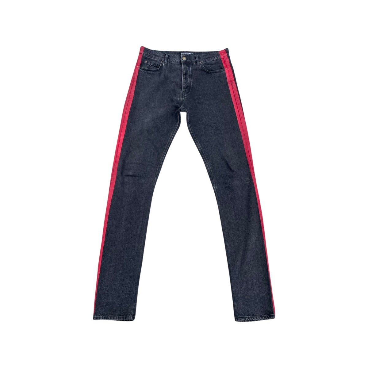 Balenciaga SS17 Red Stripe Jeans Size US 32 / EU 48 - 1 Preview