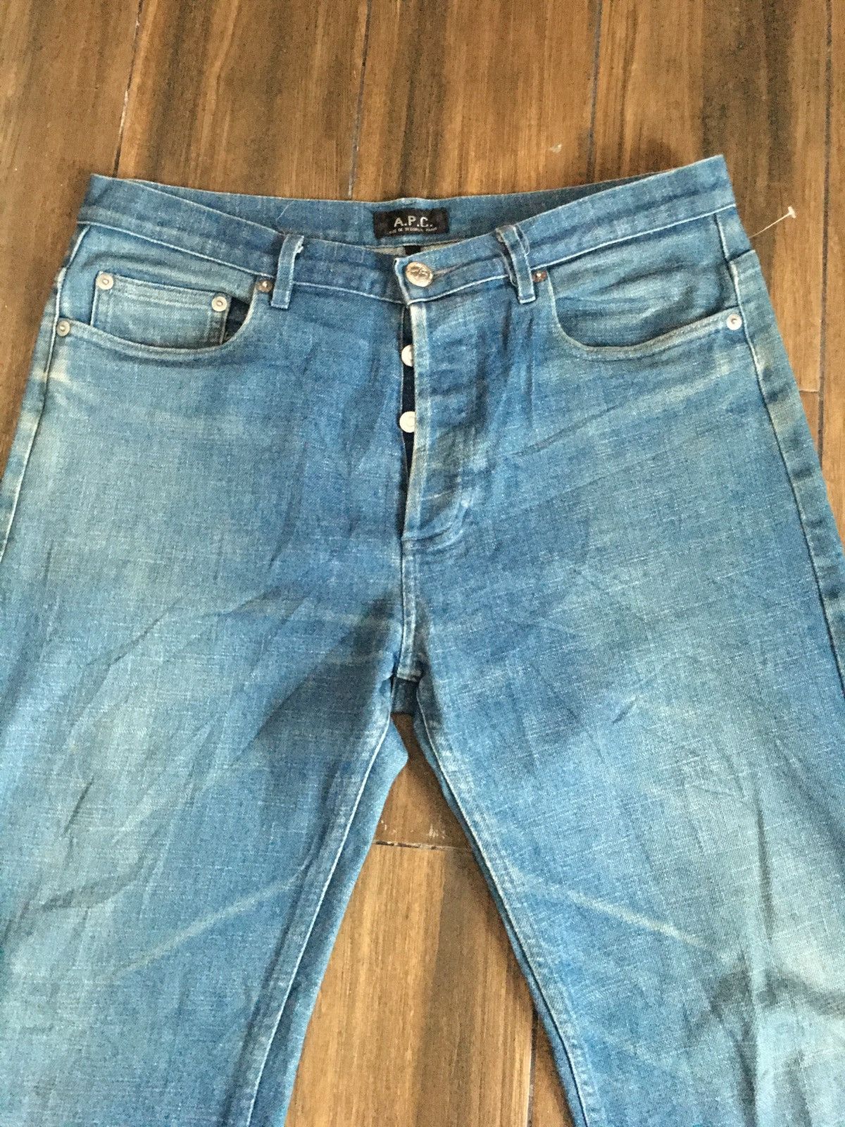 A.P.C. A.P.C. Washed Blue Denim Size US 32 / EU 48 - 2 Thumbnail