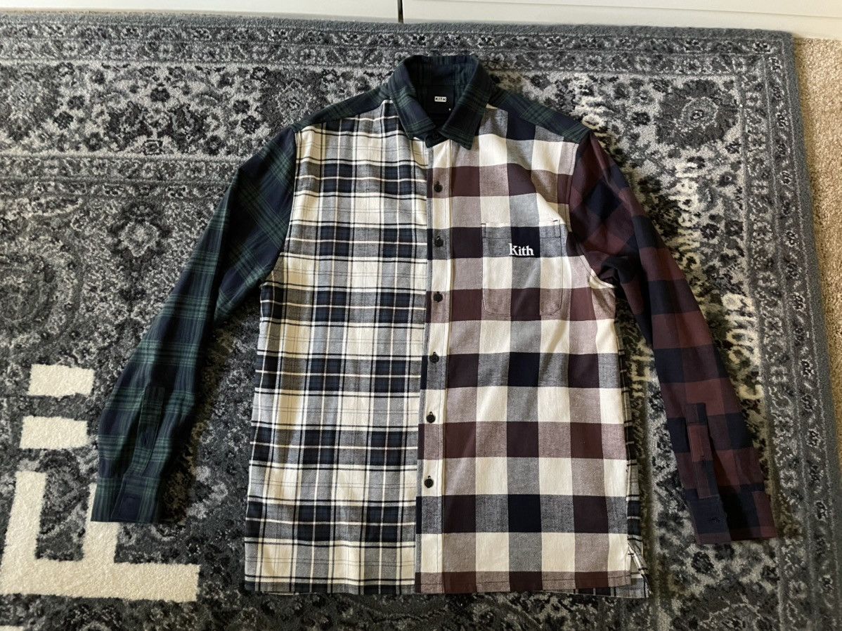 シャツ KITH Plaid Mix LuddleButtonDown Saddle M Kith Kith Plaid Mix Ludlow Button Down Saddle | Grailed