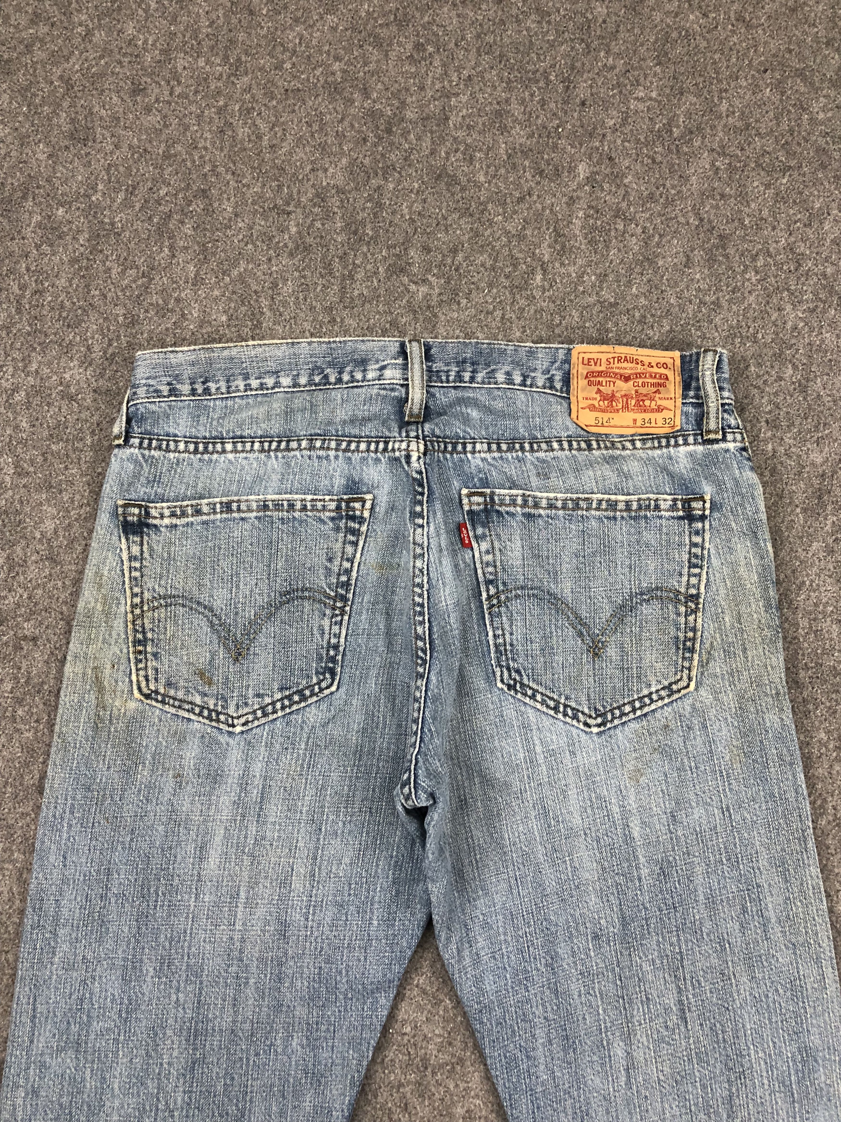 Levi's Blue Faded Vintage Levis 514 Jeans DP1456 Size US 35 - 4 Thumbnail