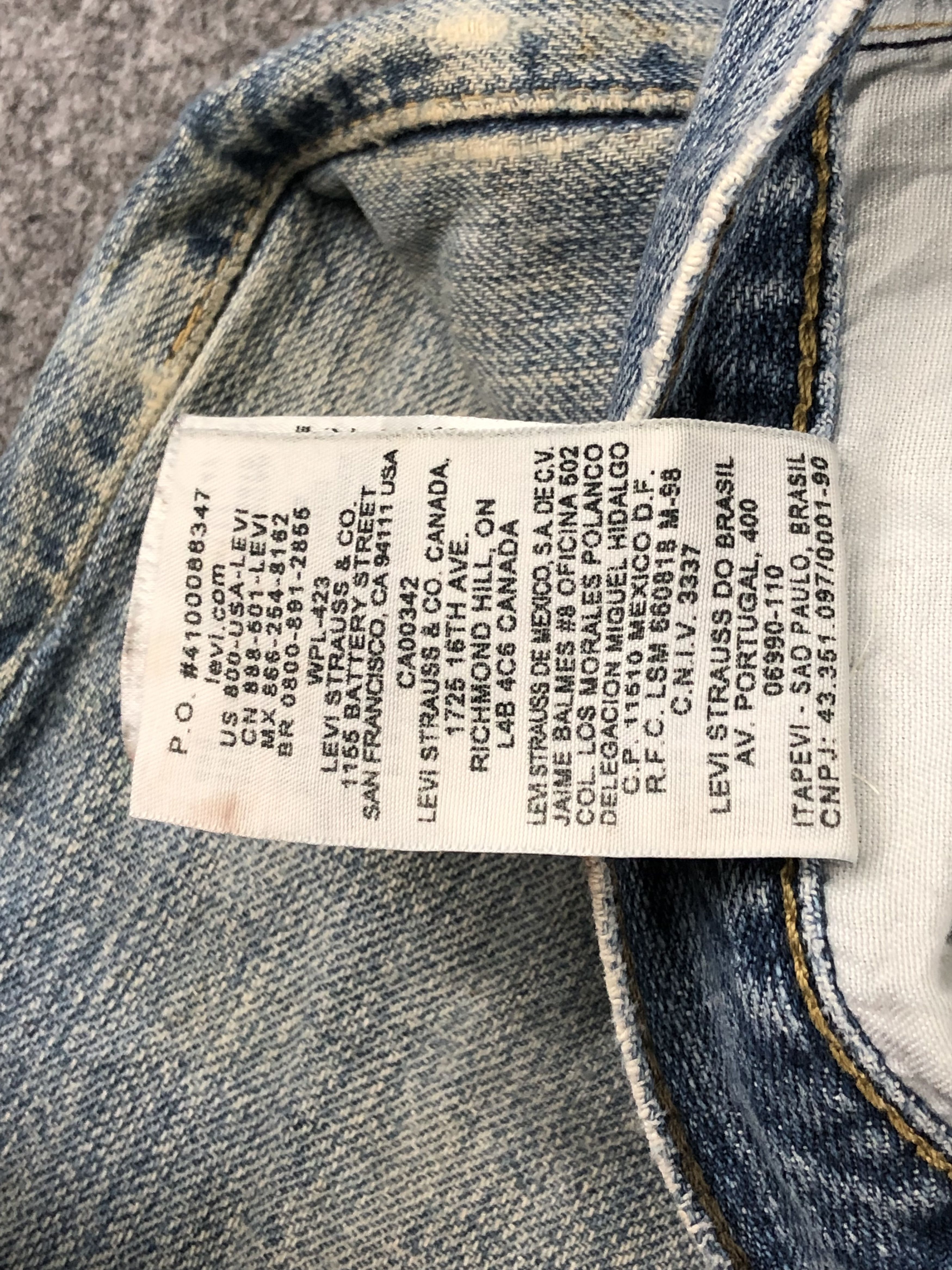 Levi's Blue Faded Vintage Levis 514 Jeans DP1456 Size US 35 - 9 Thumbnail