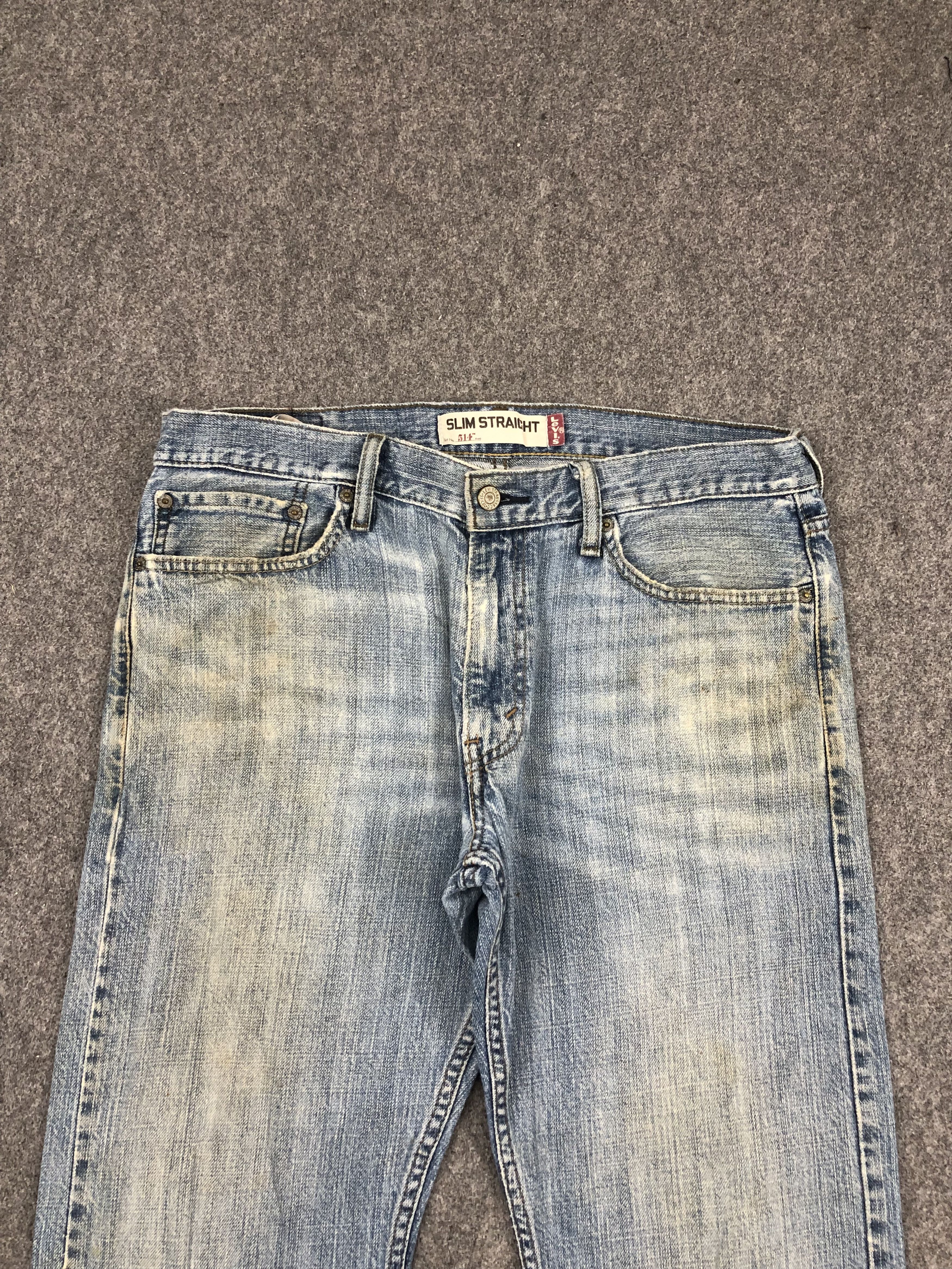 Levi's Blue Faded Vintage Levis 514 Jeans DP1456 Size US 35 - 2 Thumbnail