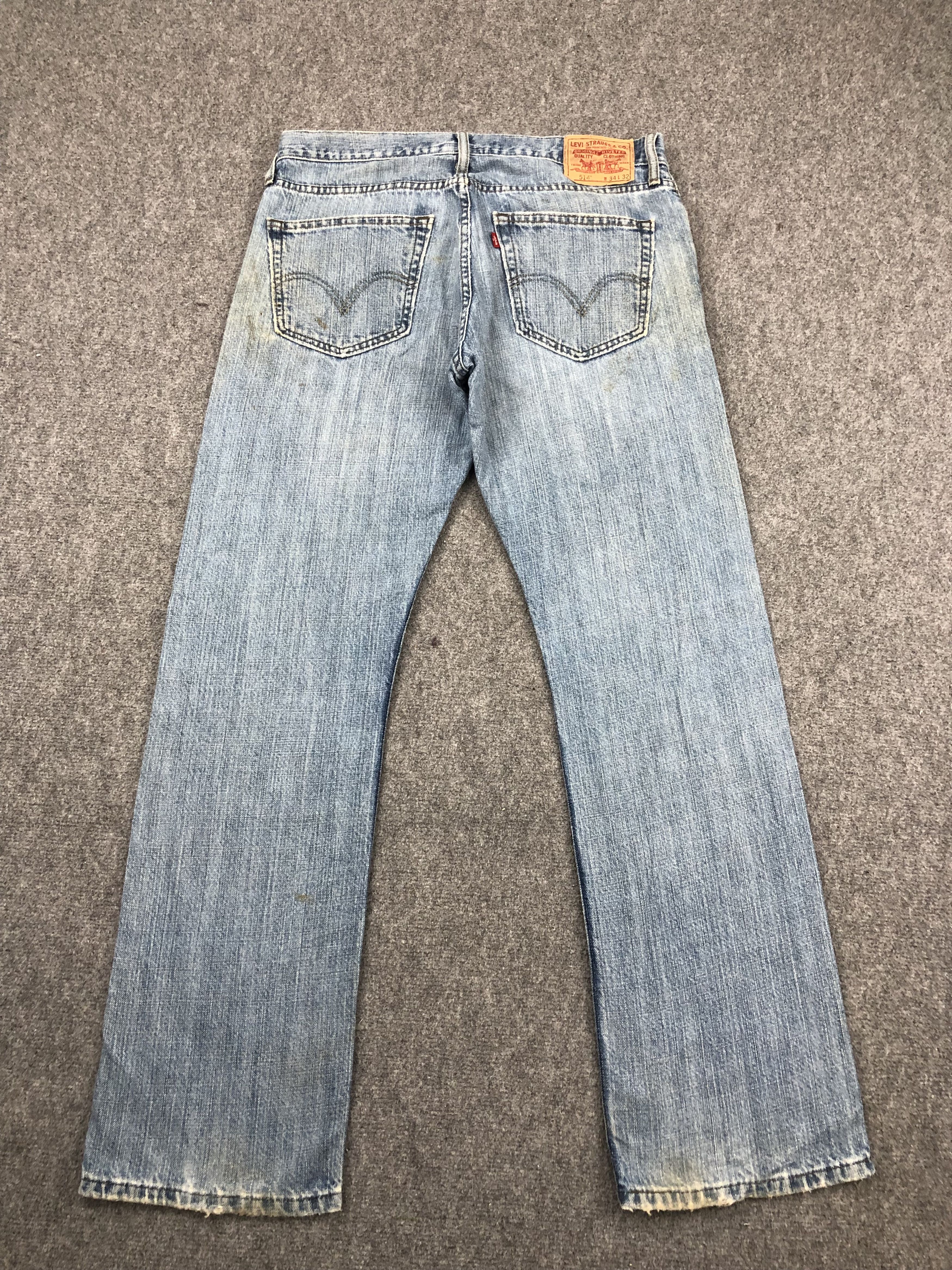 Levi's Blue Faded Vintage Levis 514 Jeans DP1456 Size US 35 - 3 Thumbnail