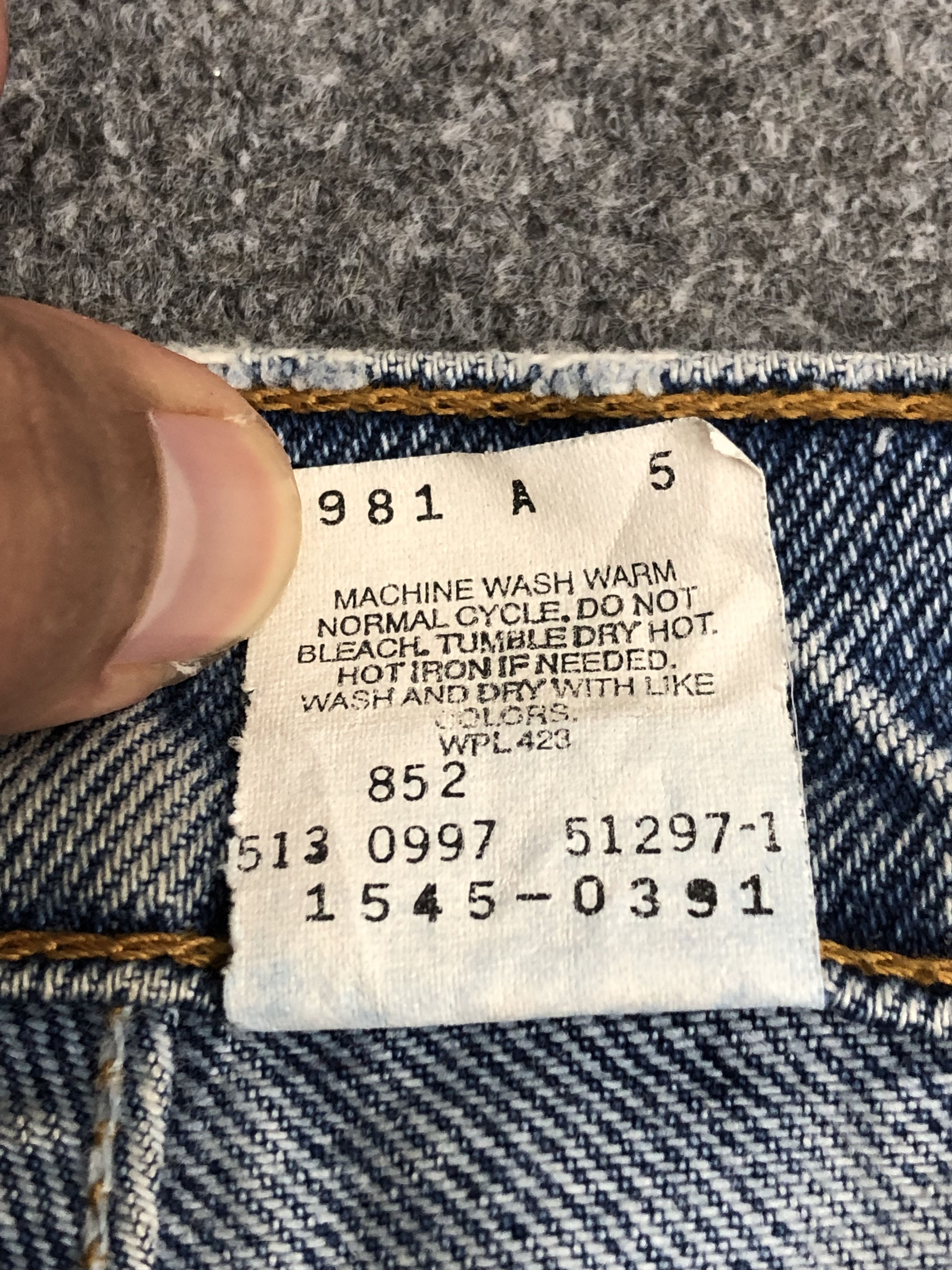 Levi's 90s Faded Blue Vintage Levis 545 Jeans DP1455 Size US 44 / EU 60 - 6 Thumbnail