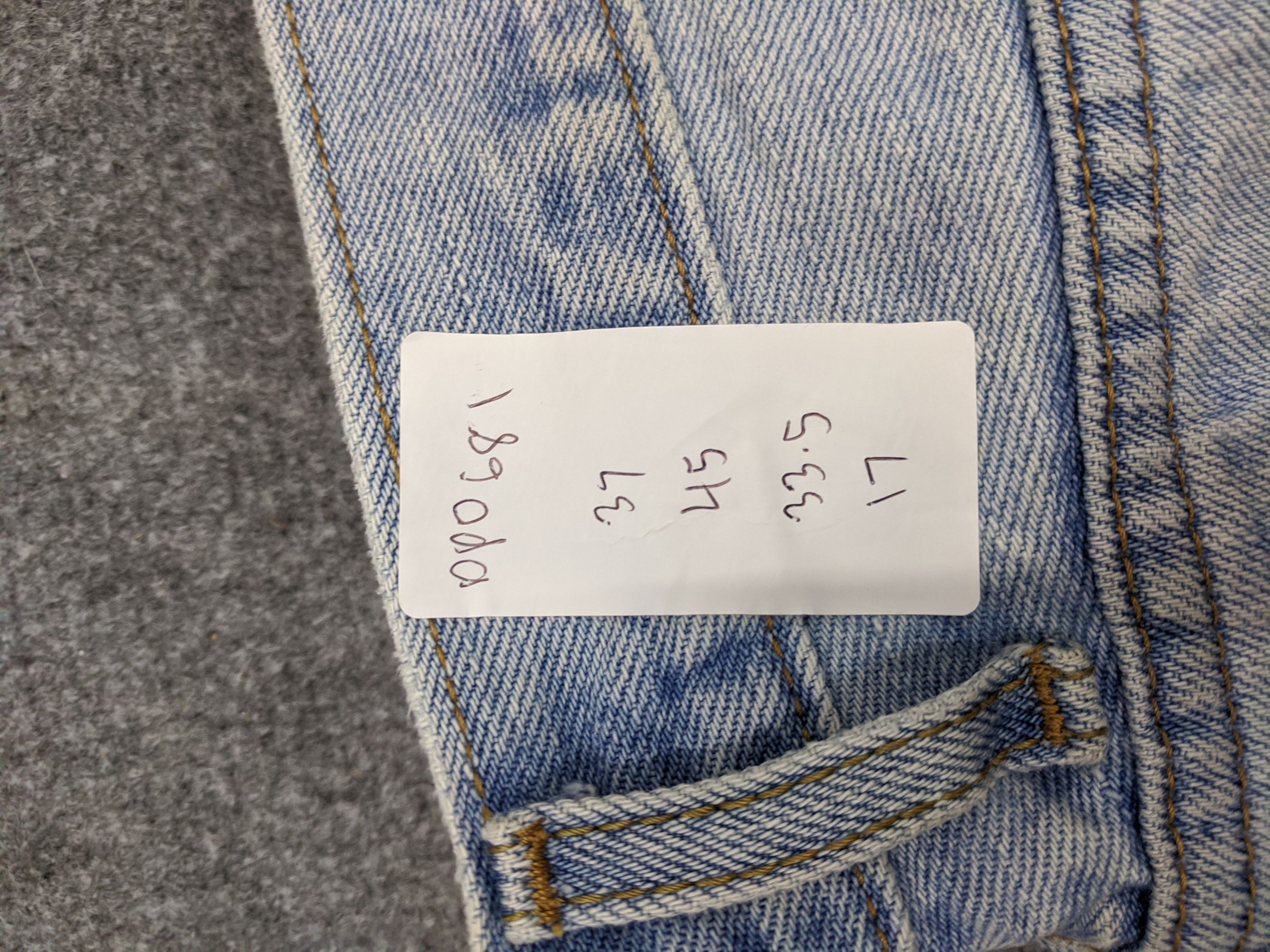 Levi's Vintage Levis 505 Light Wash Jeans DP0681 Size US 37 - 16 Thumbnail