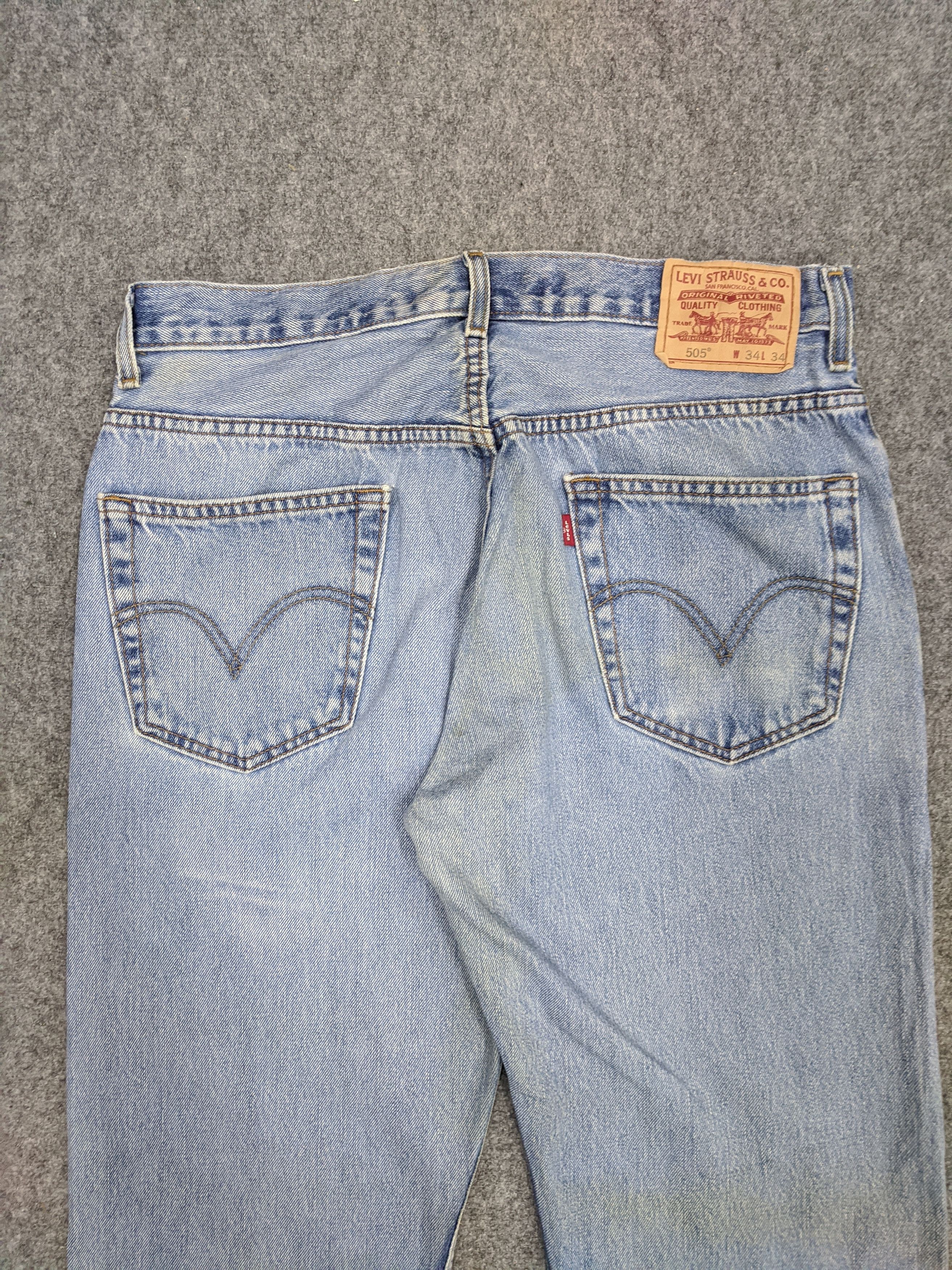 Levi's Vintage Levis 505 Light Wash Jeans DP0684 Size US 35 - 4 Thumbnail