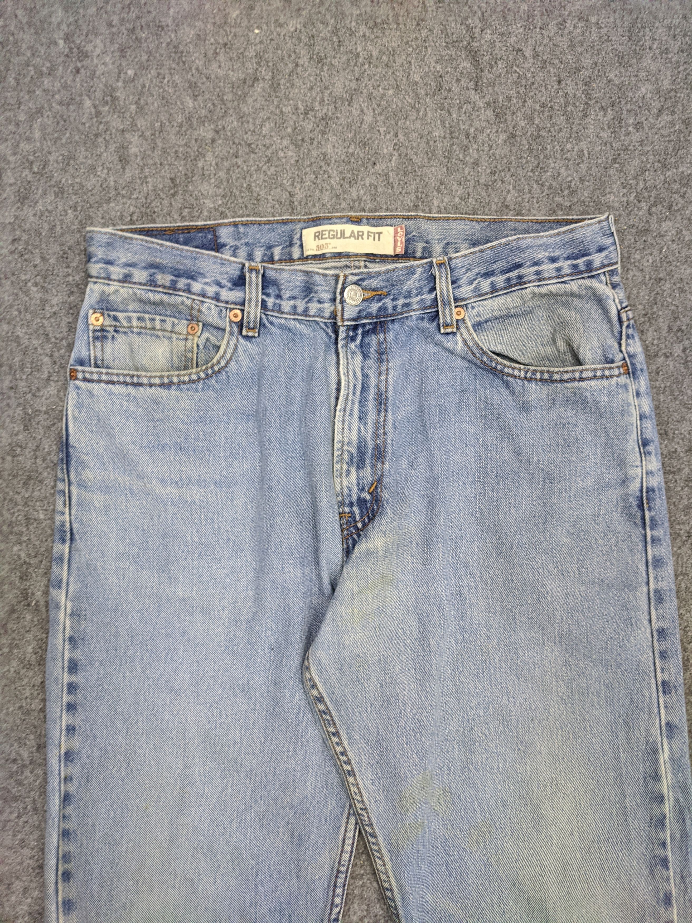 Levi's Vintage Levis 505 Light Wash Jeans DP0684 Size US 35 - 2 Thumbnail