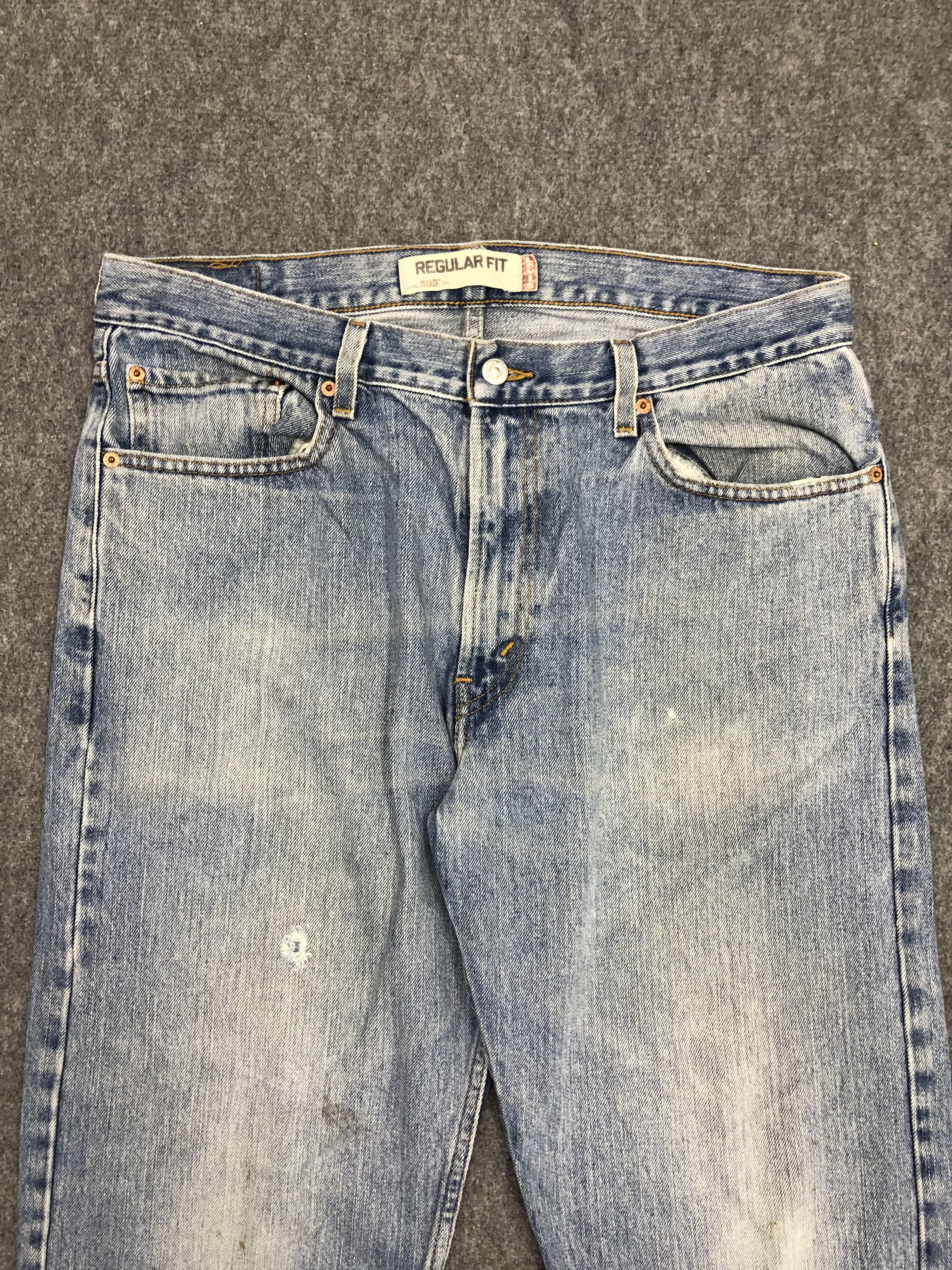 Levi's Vintage Levis 505 Regular Fit Denim Jeans DP1145 Size US 36 / EU 52 - 2 Thumbnail