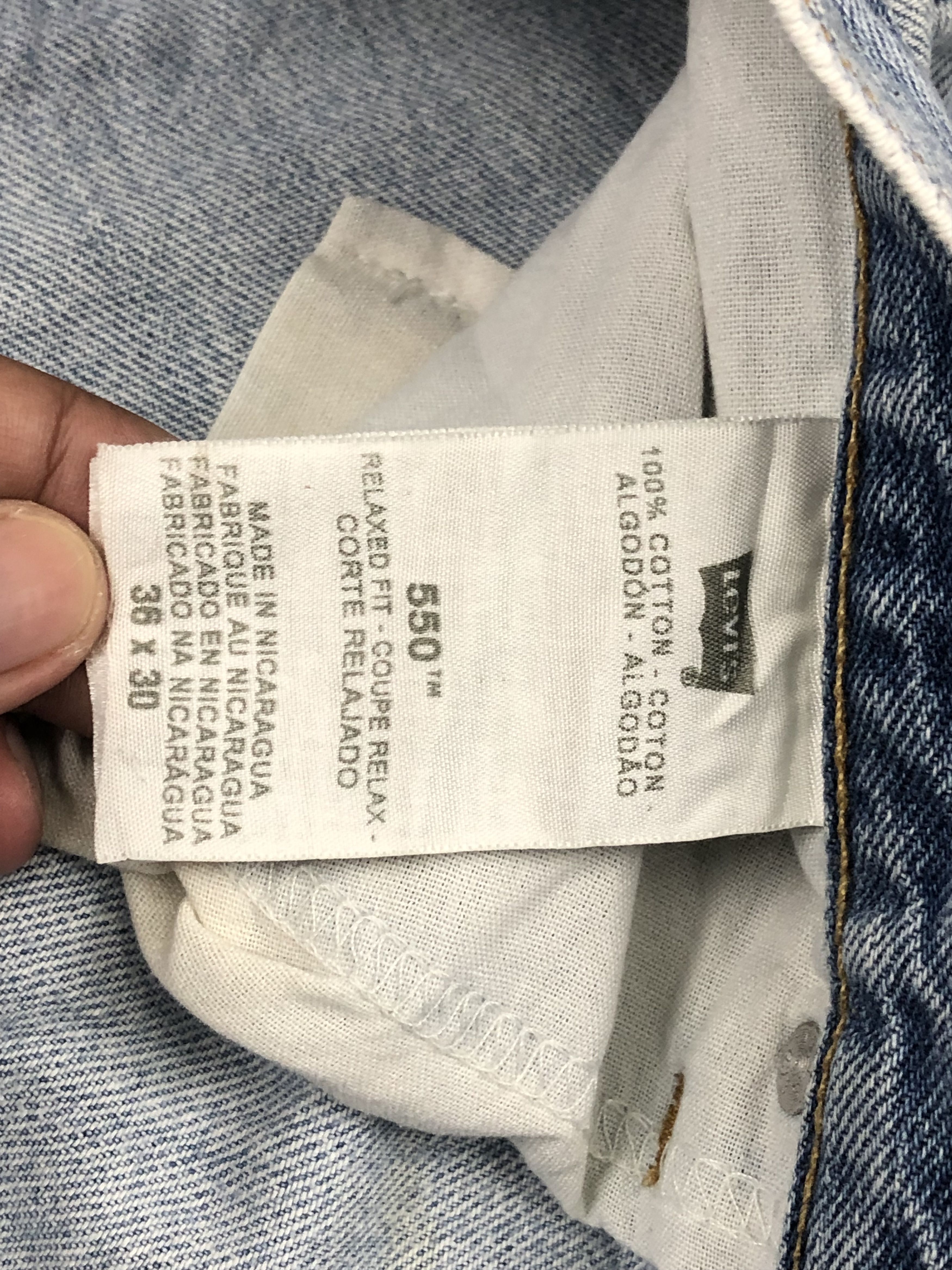 Levi's Vintage Levis 550 Light Wash Jeans DP1522 Size US 36 / EU 52 - 11 Thumbnail