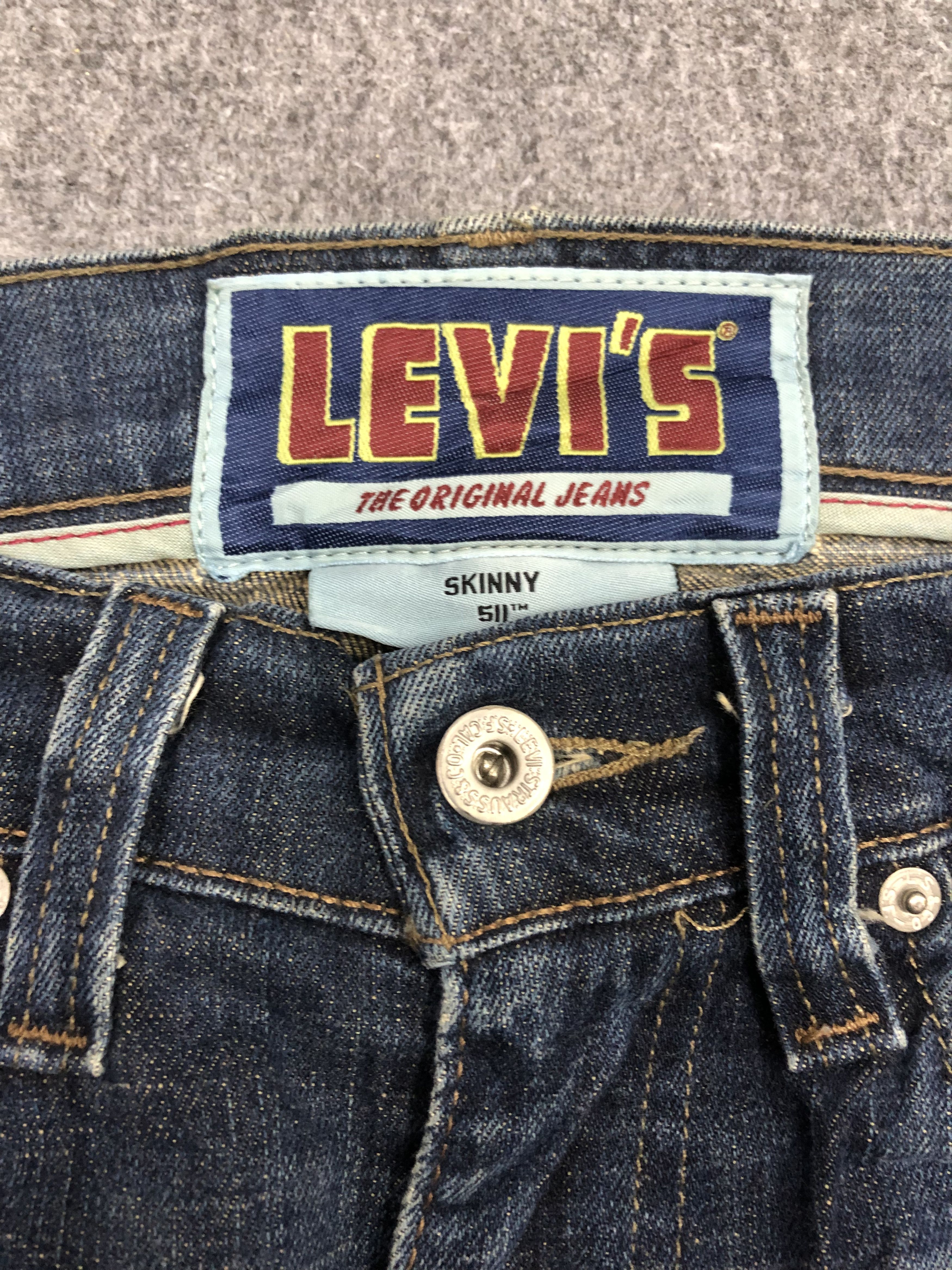 Levi's × Vintage Vintage Levis 511 Skinny Jeans DP1201 Size US 34 / EU 50 - 10 Thumbnail