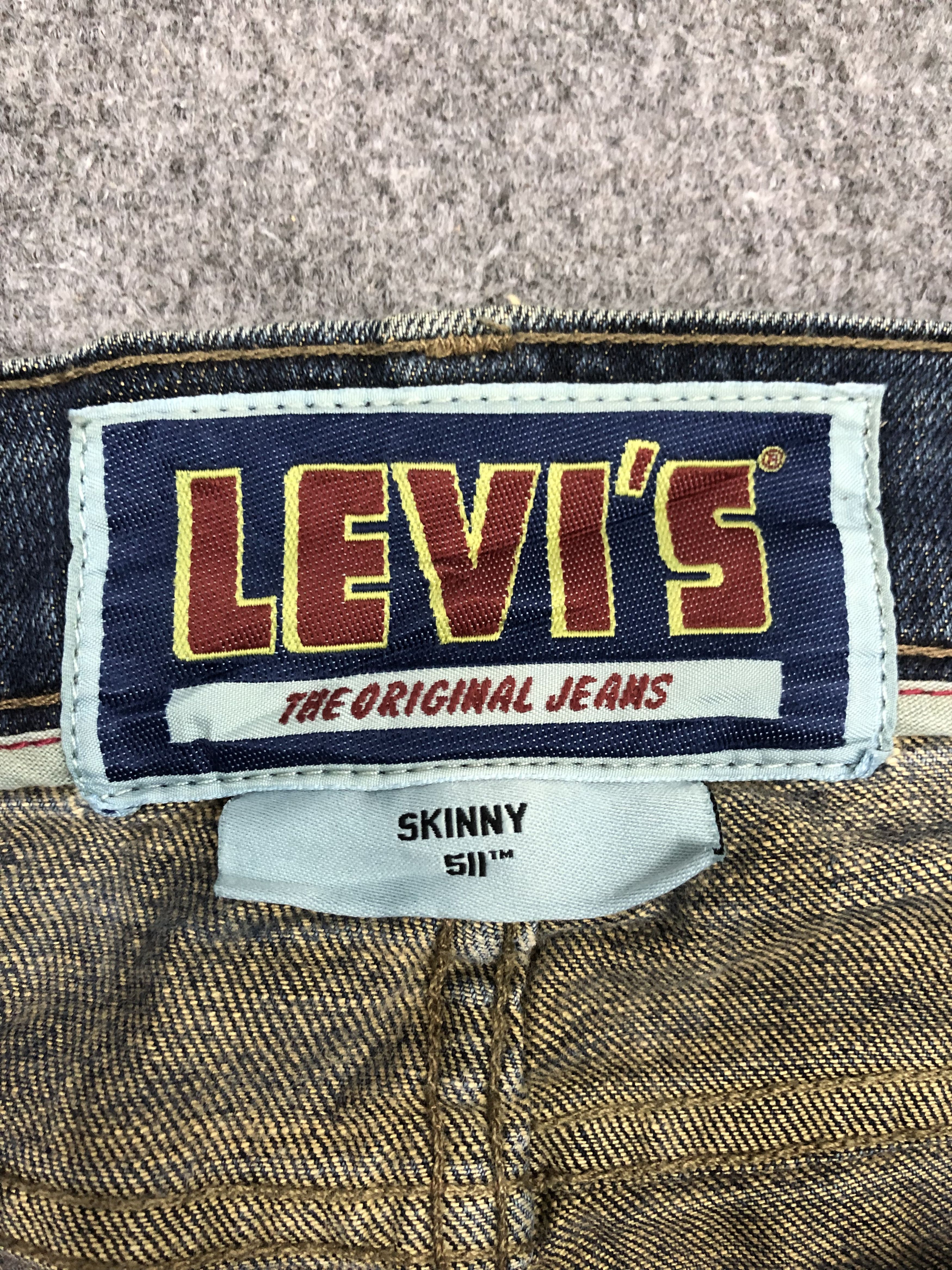 Levi's × Vintage Vintage Levis 511 Skinny Jeans DP1201 Size US 34 / EU 50 - 6 Thumbnail