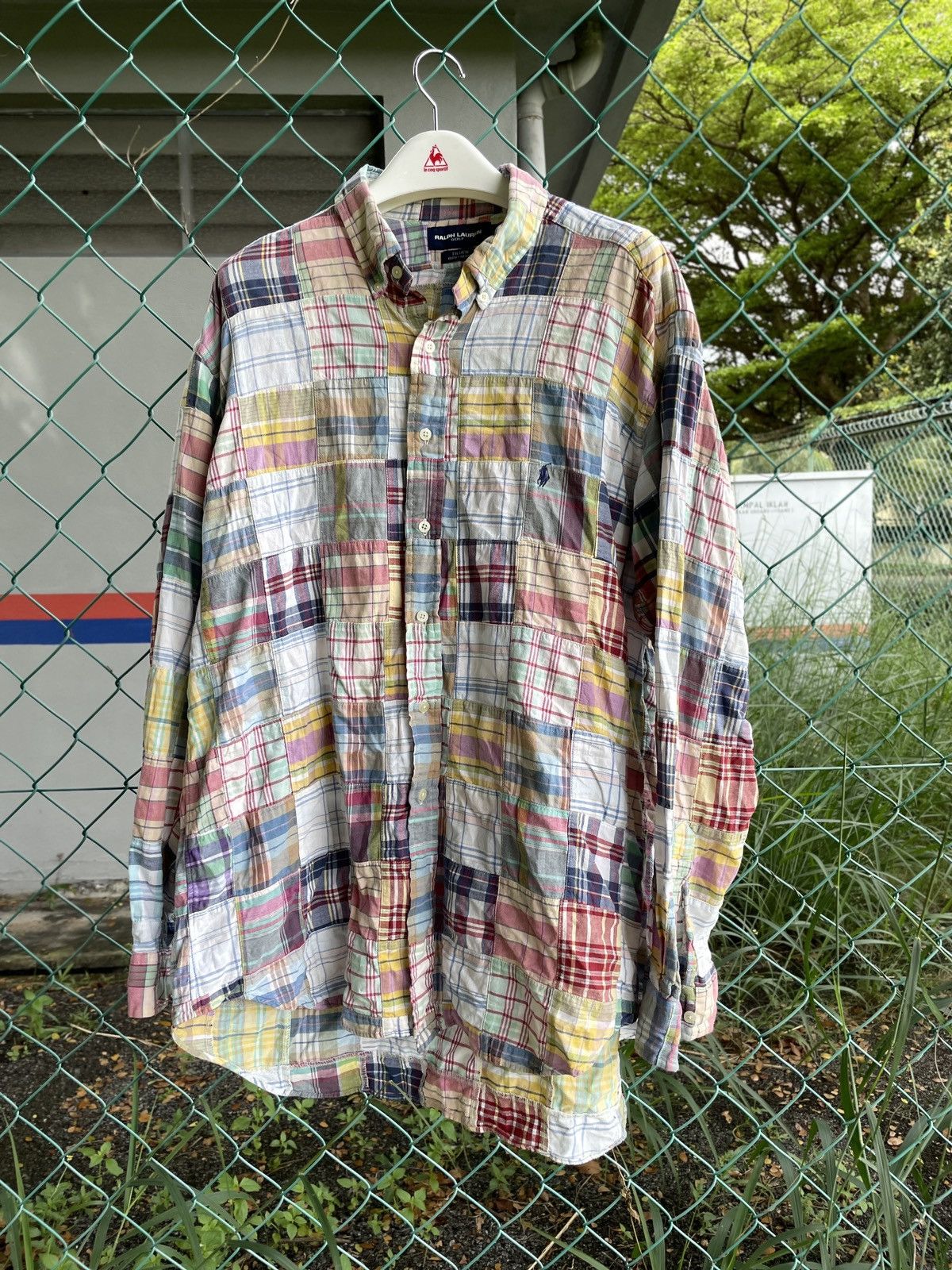 Rare vtg patchwork shirt by Ralph Lauren Golf