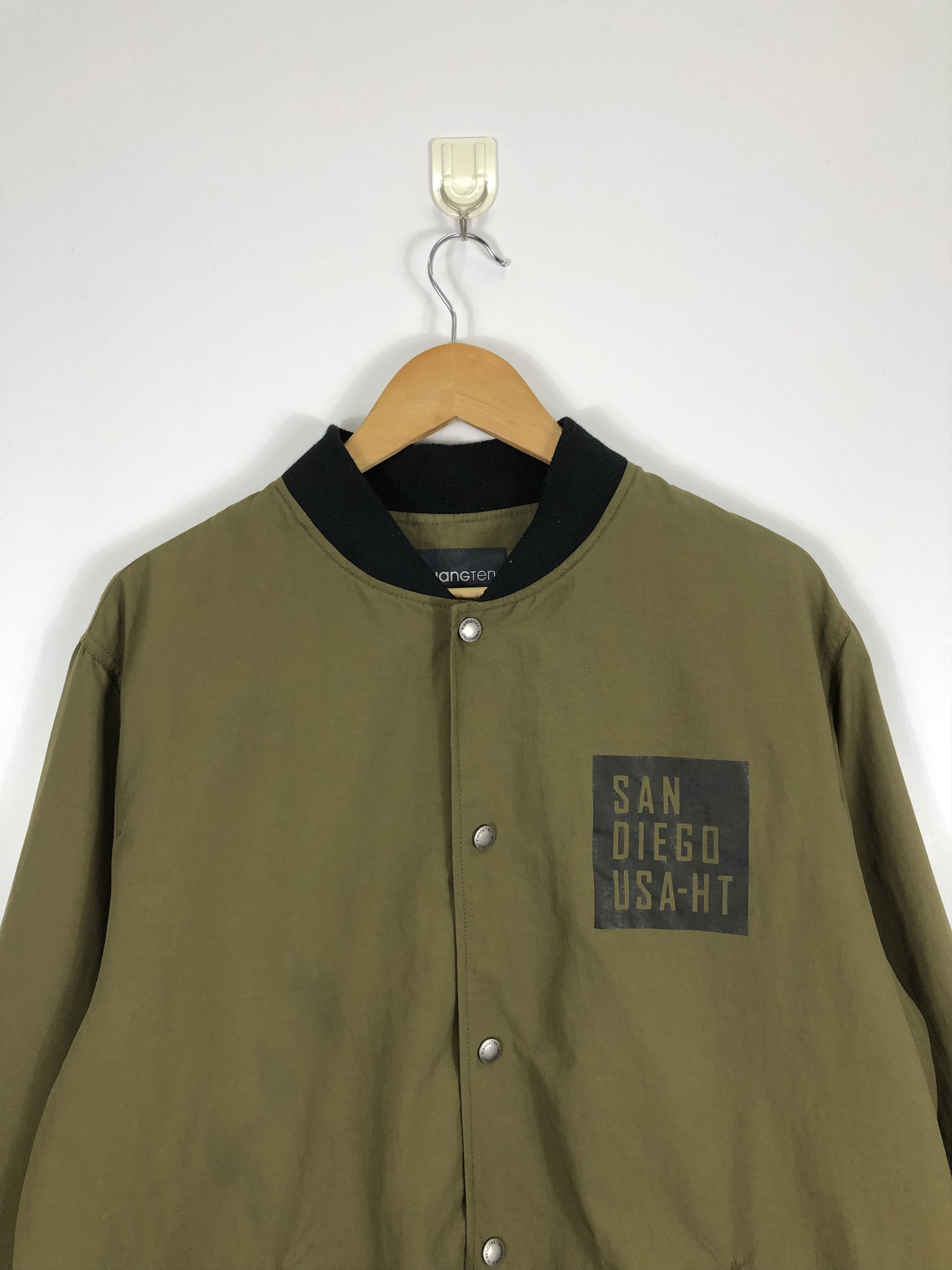 Hang Ten × Vintage Vintage Hang Ten Green Button Jacket J0650 Size US XL / EU 56 / 4 - 2 Thumbnail