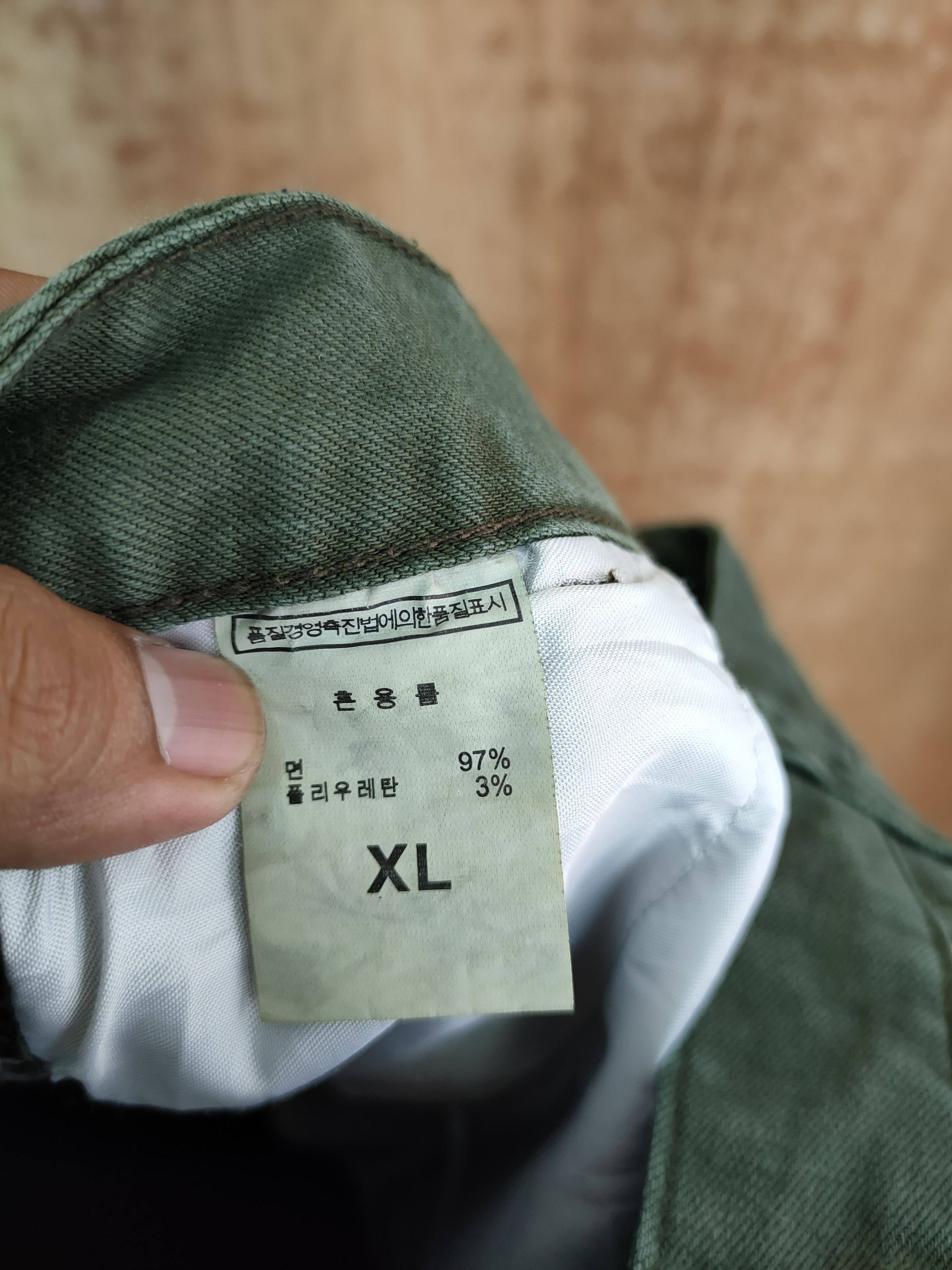 Japanese Brand DLL Invisible faded green skinny tactical cargo pants #263 Size US 31 - 8 Thumbnail