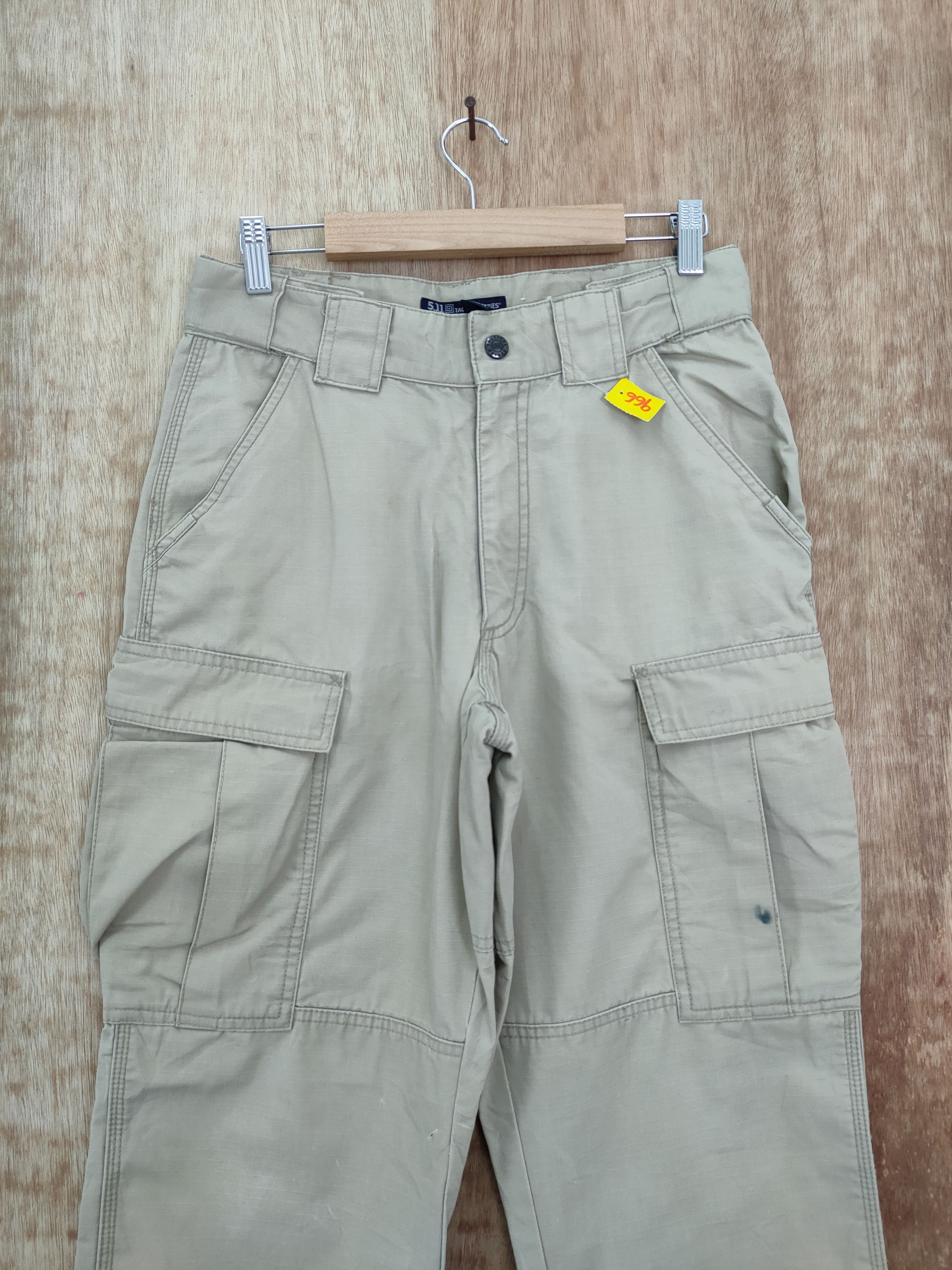 Japanese Brand DL 5.11 tactical utility black multi pocket cargo pants #966 Size US 28 / EU 44 - 3 Thumbnail