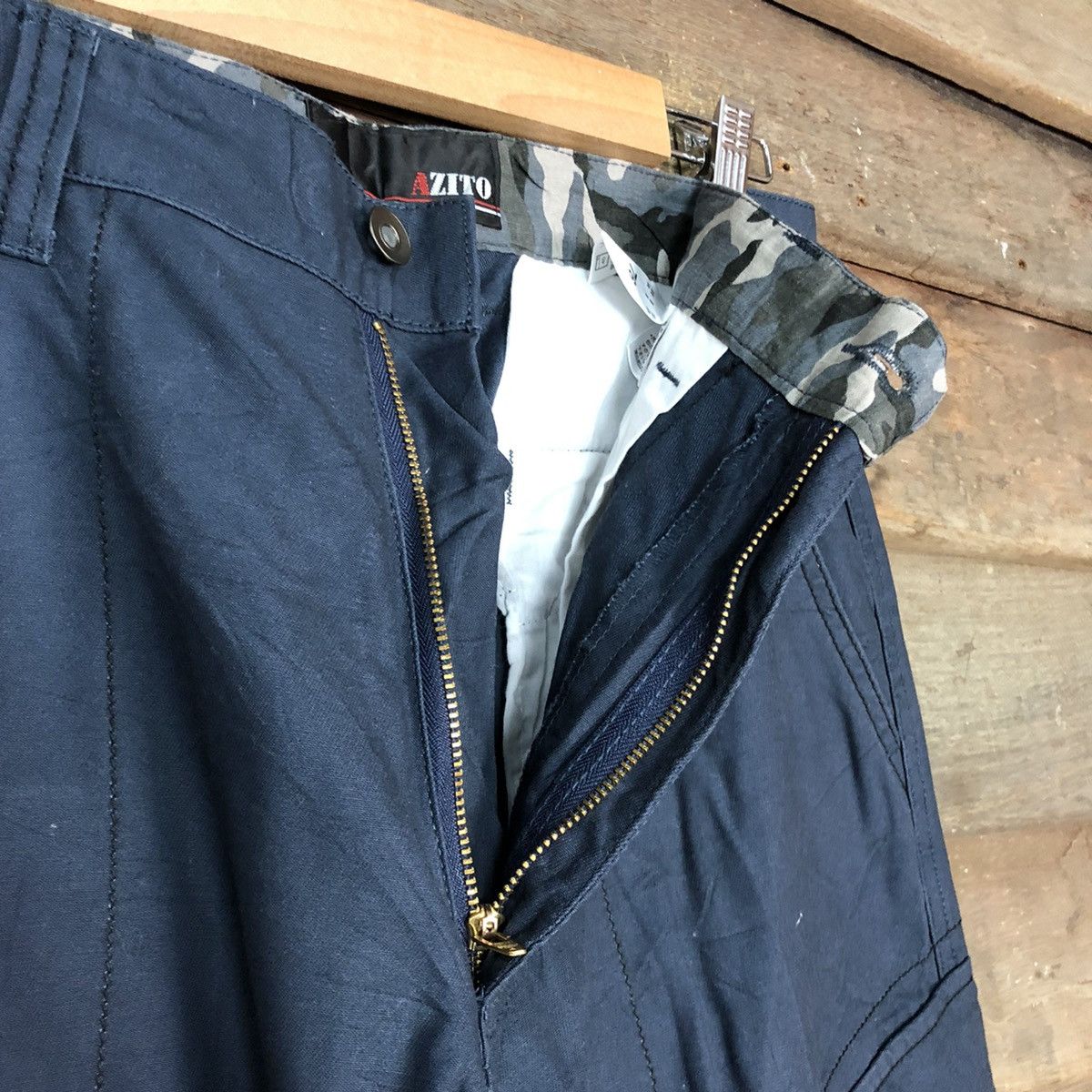 Japanese Brand DLL Azito Blue Faded Multipocket Cargo Pants #c700 Size US 28 / EU 44 - 6 Thumbnail