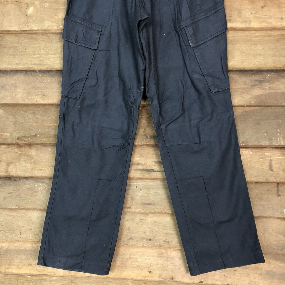 Japanese Brand DLL Azito Blue Faded Multipocket Cargo Pants #c700 Size US 28 / EU 44 - 3 Thumbnail