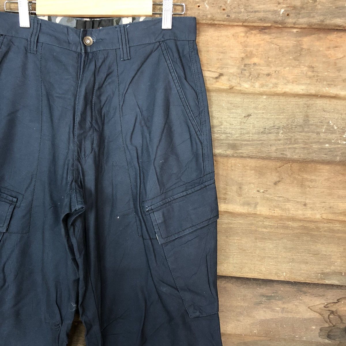 Japanese Brand DLL Azito Blue Faded Multipocket Cargo Pants #c700 Size US 28 / EU 44 - 4 Thumbnail