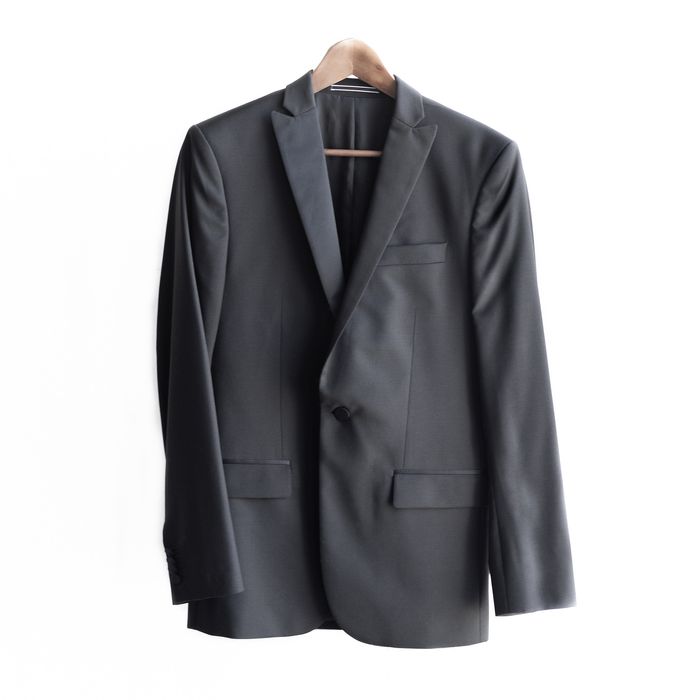 J.Lindeberg J. Lindberg Black Tuxedo Jacket Small/44R Satin Blazer Coat ...